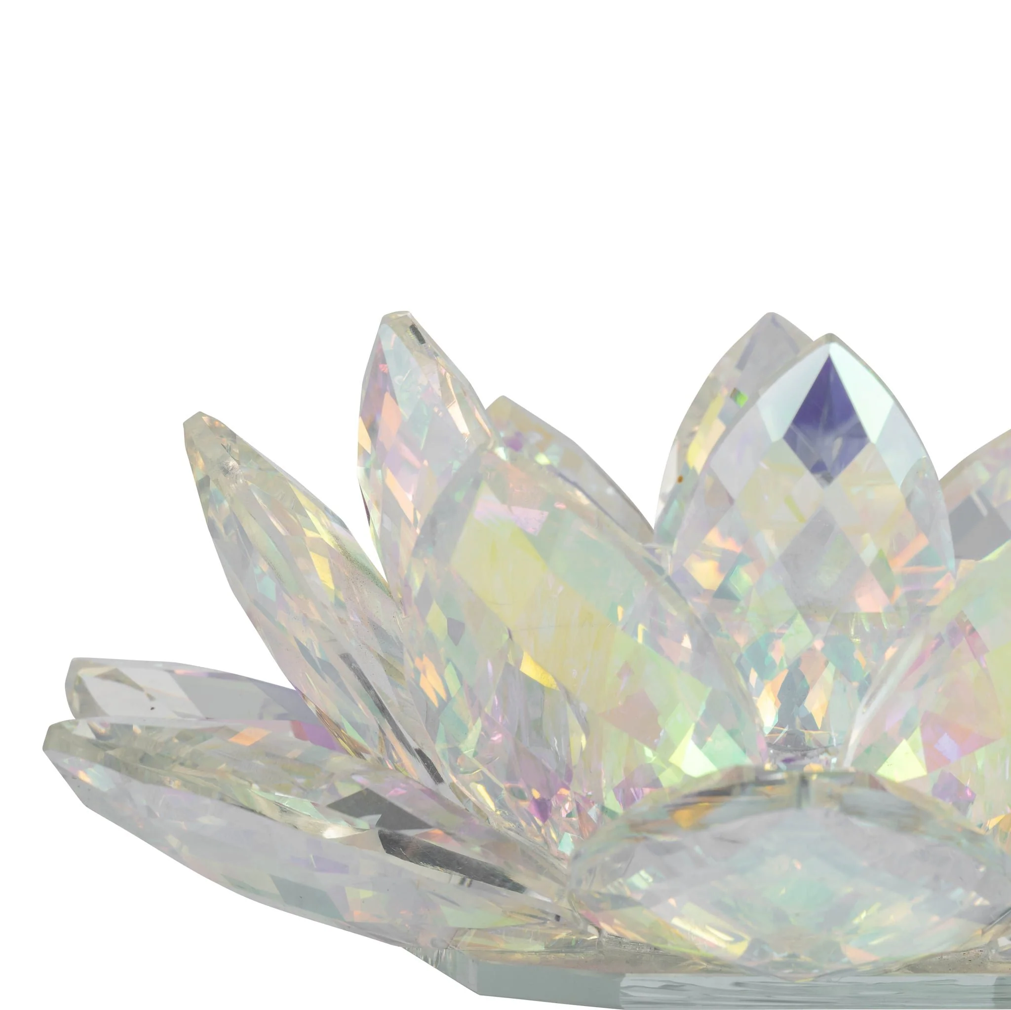 Rainbow Crystal Lotus Votive Holder 8 - Image 3