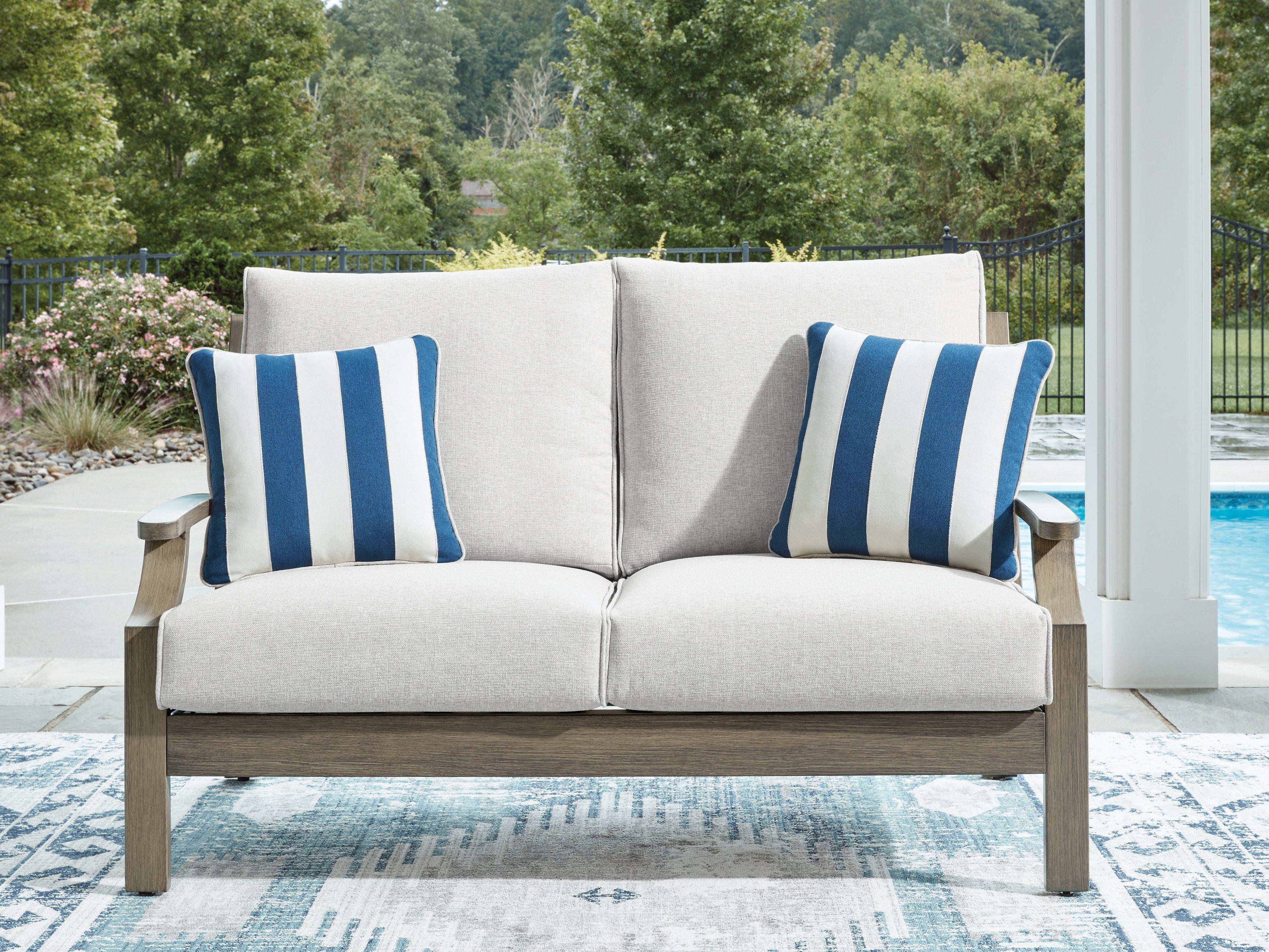 Rainier Ranch Outdoor Loveseat with Cushion - Image 2