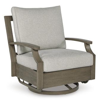 Rainier Ranch Outdoor Swivel Glider Chair with Cushion - Image 3