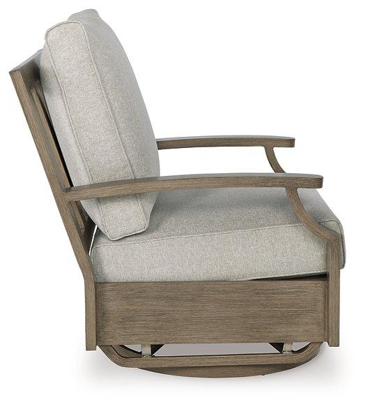Rainier Ranch Outdoor Swivel Glider Chair with Cushion - Image 7