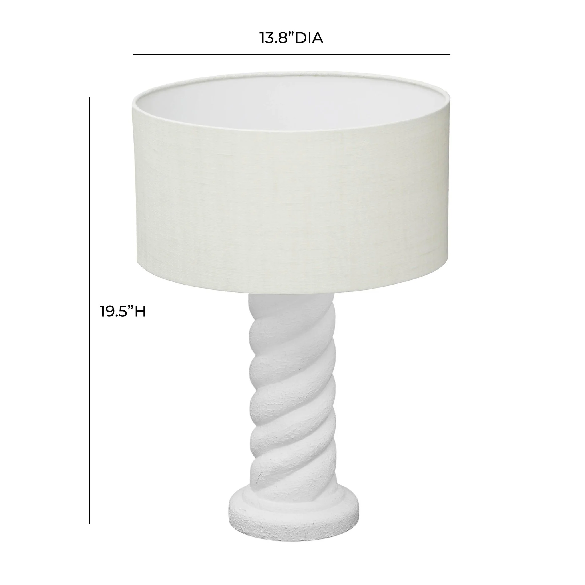 Rapunzel White and Cream Table Lamp - Image 6