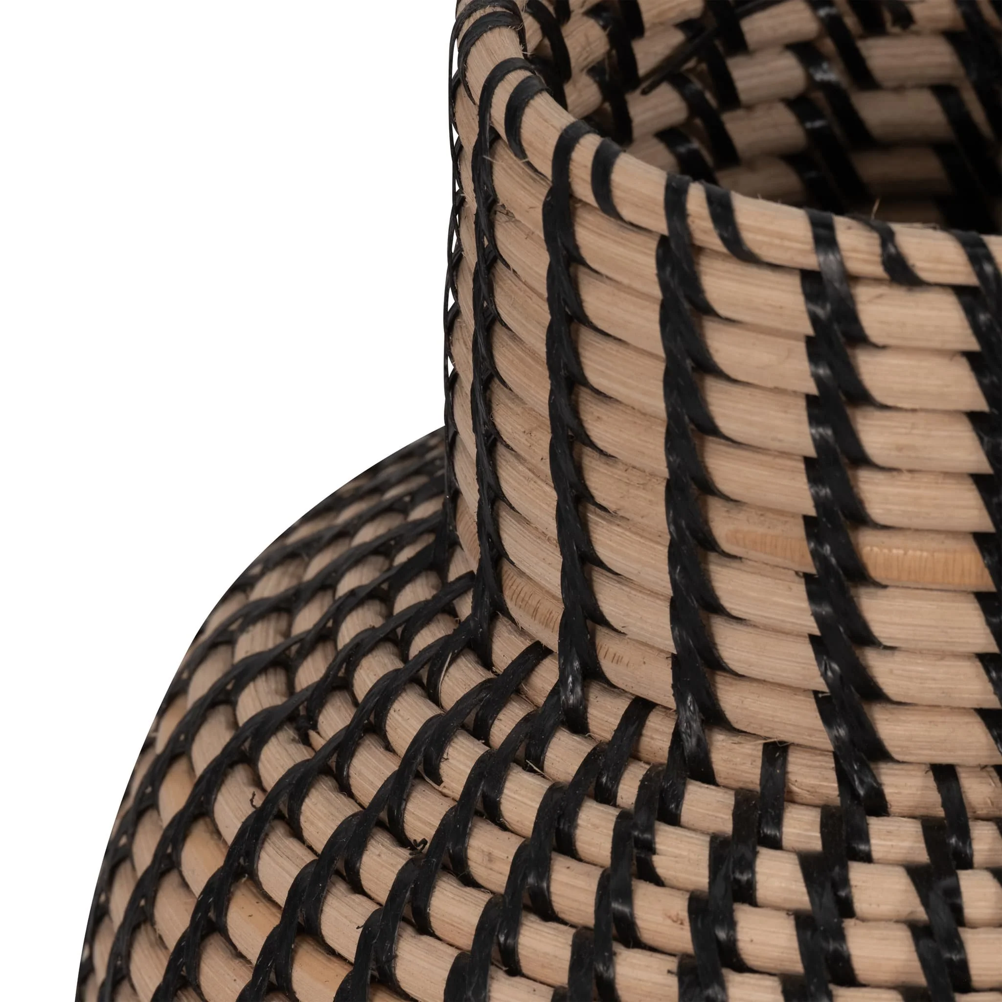 Rattan, 13"h Woven Vase, Multi - Image 4