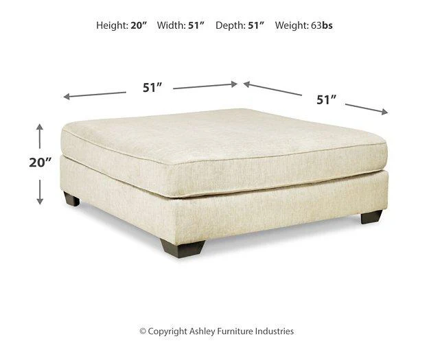 Rawcliffe Oversized Accent Ottoman - Image 6