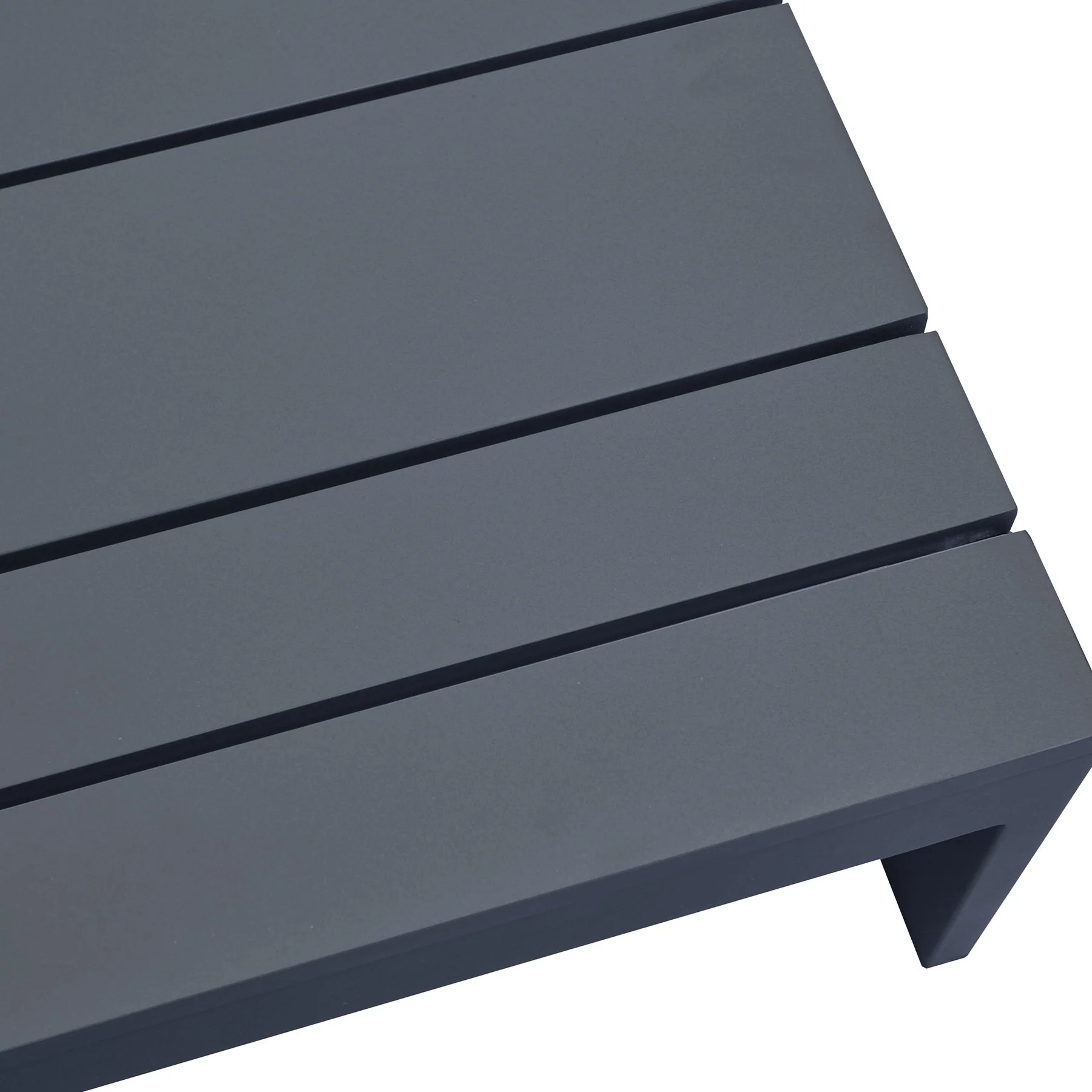 Razor Aluminum Outdoor Coffee Table in Gray - Image 3