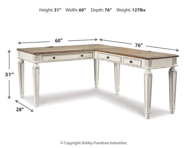 Realyn 2-Piece Home Office Desk - Image 21