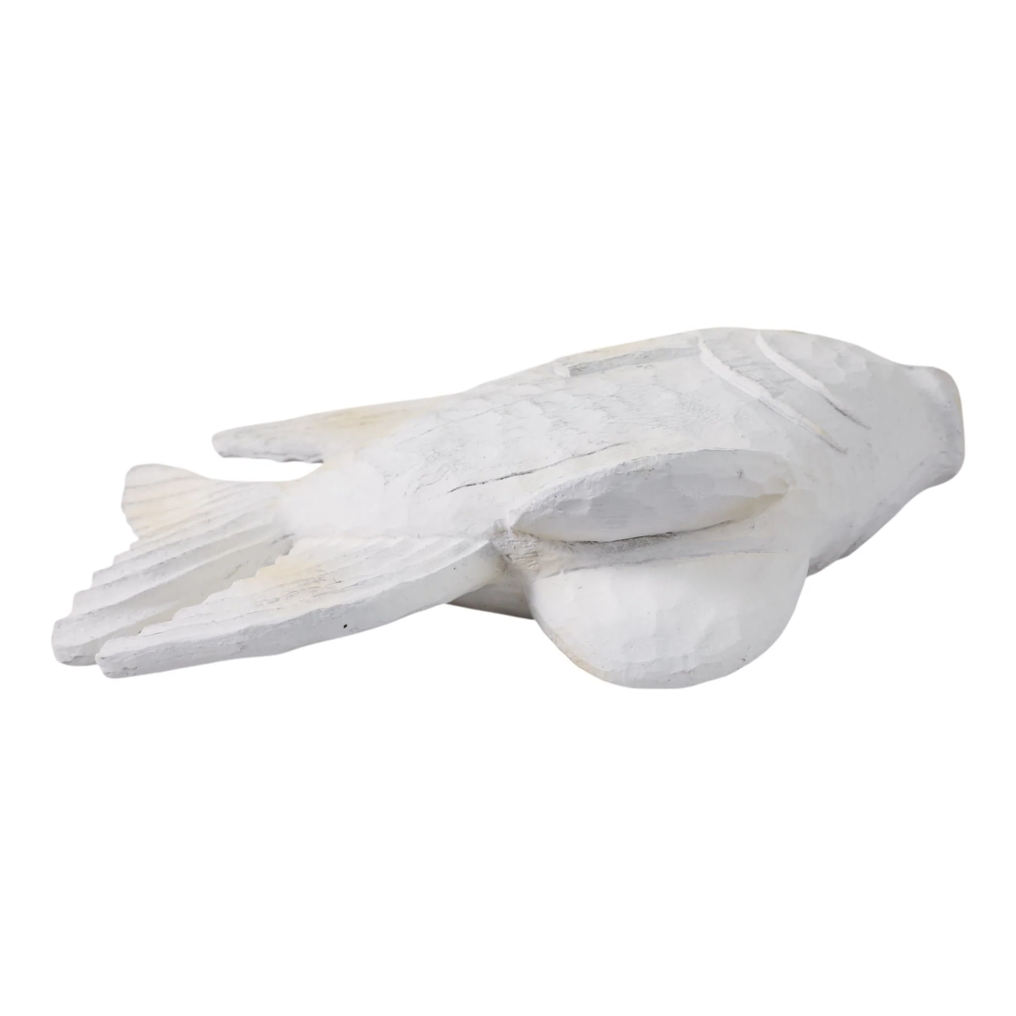 Resin 10" Fish Figurine, Whitewash - Image 7