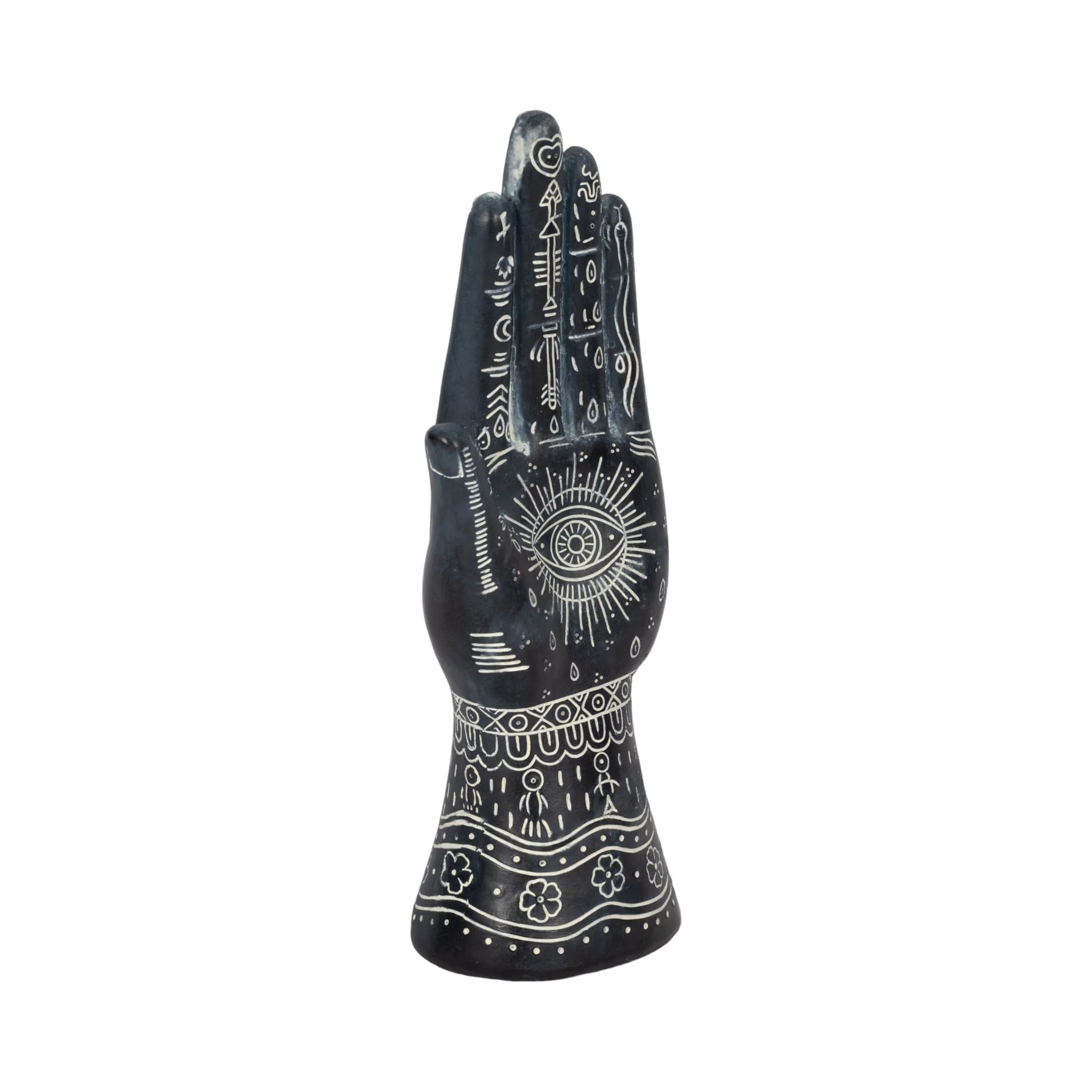 Resin, 10" Tattoo Hand, Black - Image 2