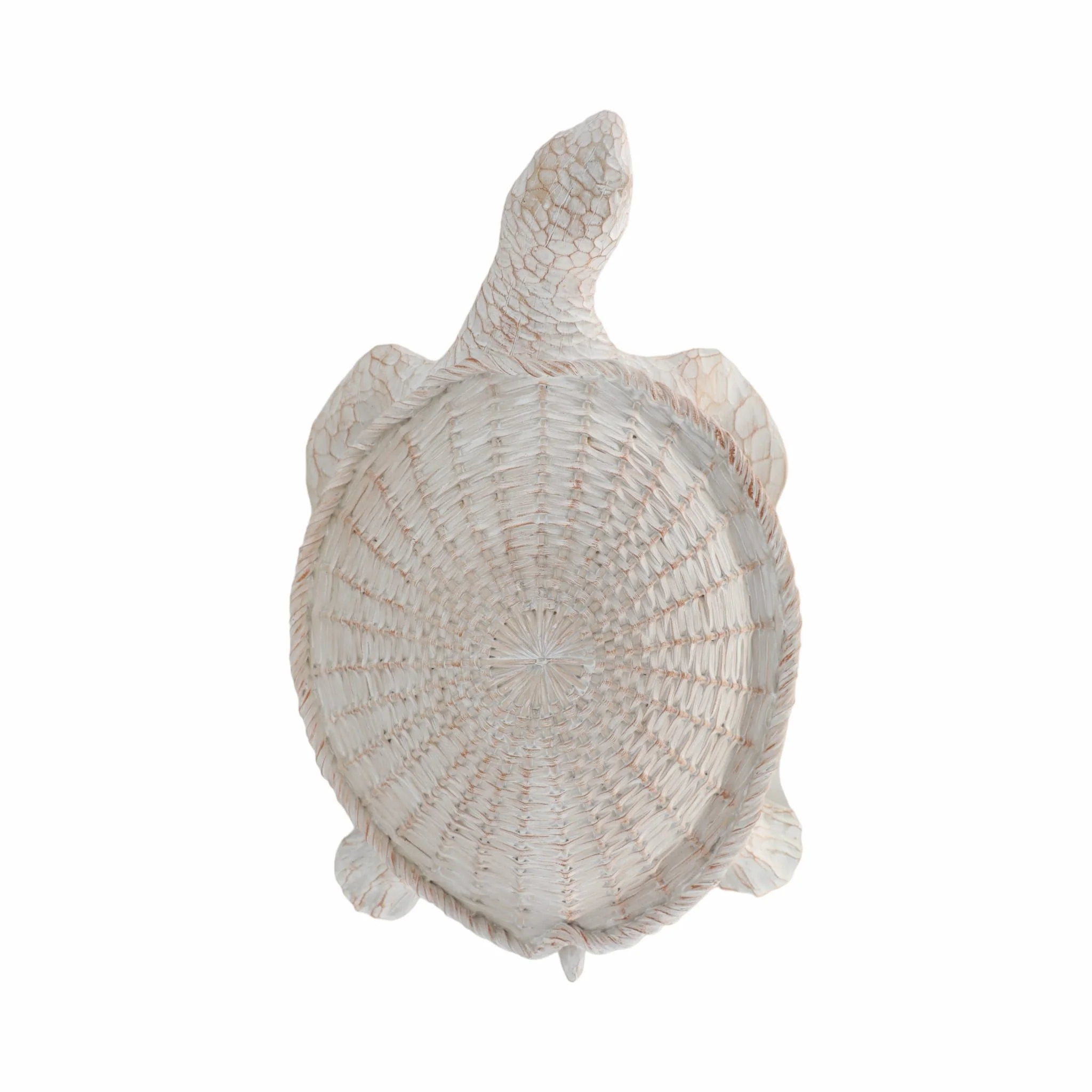 Resin, 15" Turtle Deco, White - Image 6