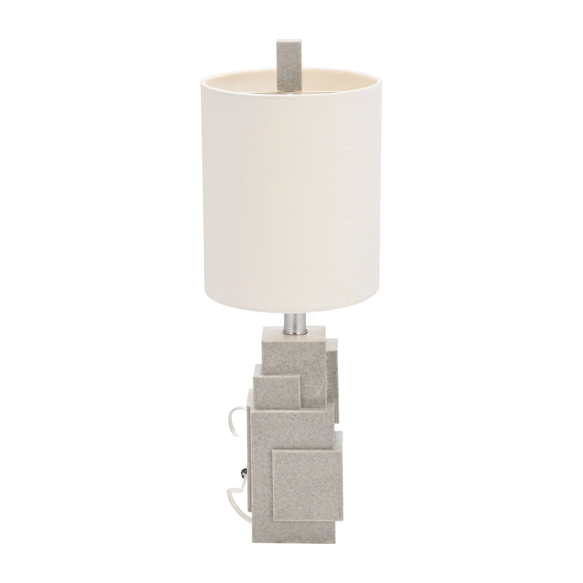 Resin 22" Blocks Table Lamp,gray - Image 4