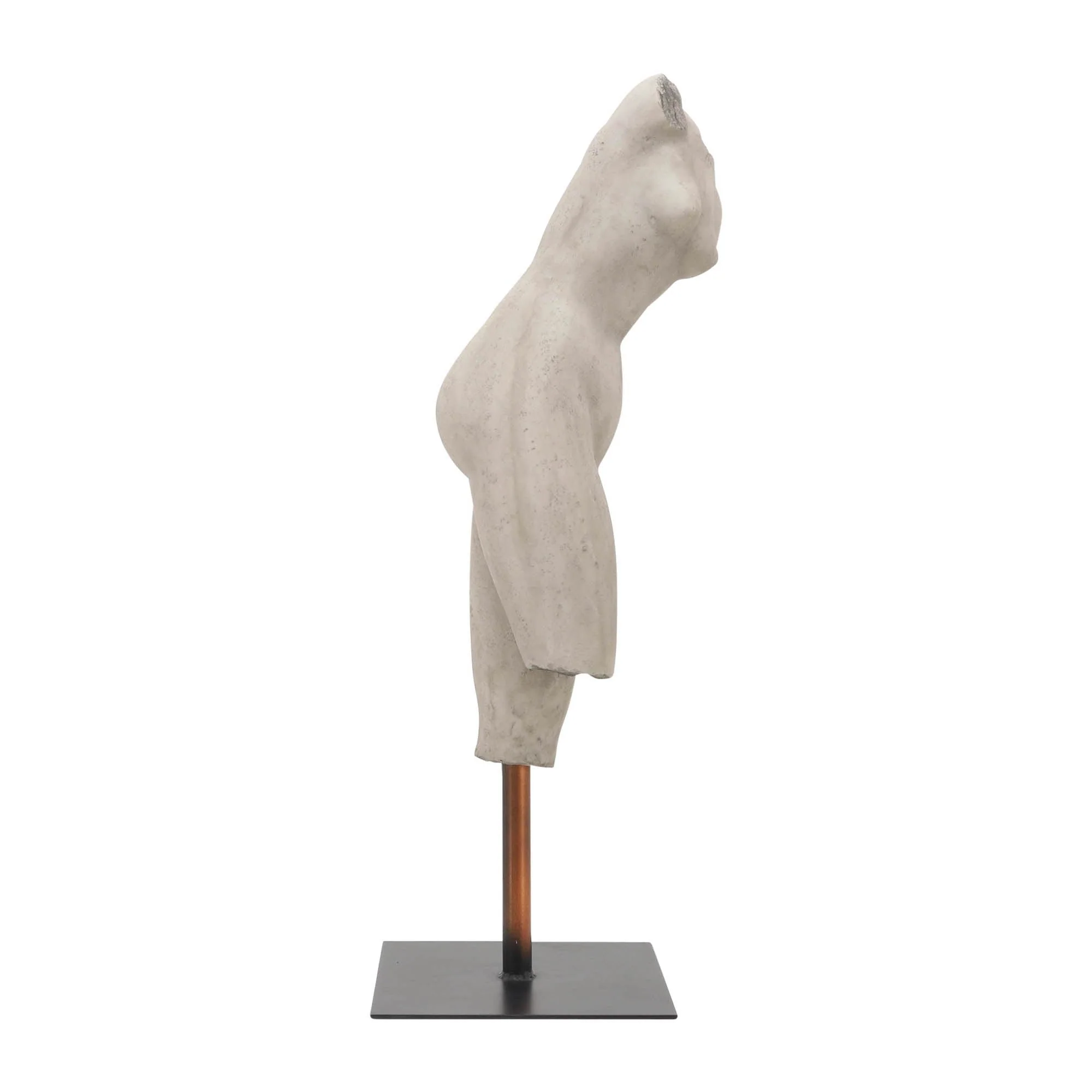 Resin, 26"h Torso, Gray Kd - Image 3
