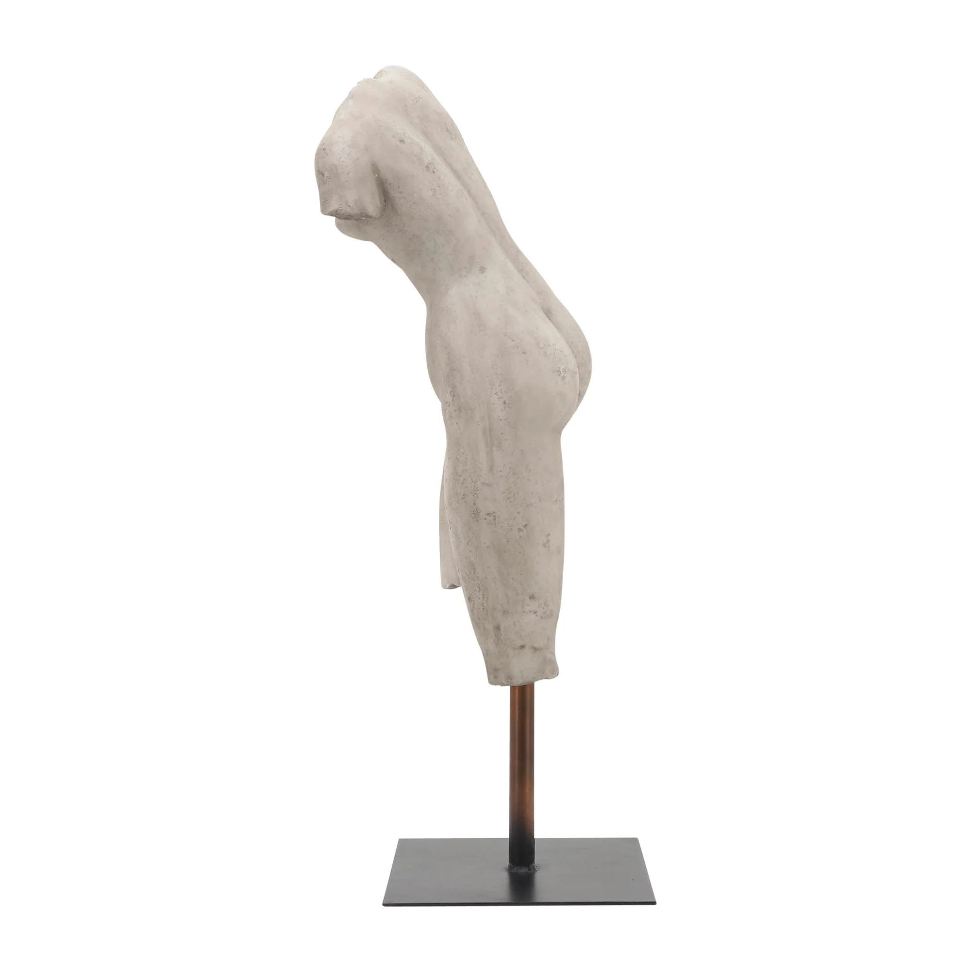 Resin, 26"h Torso, Gray Kd - Image 6