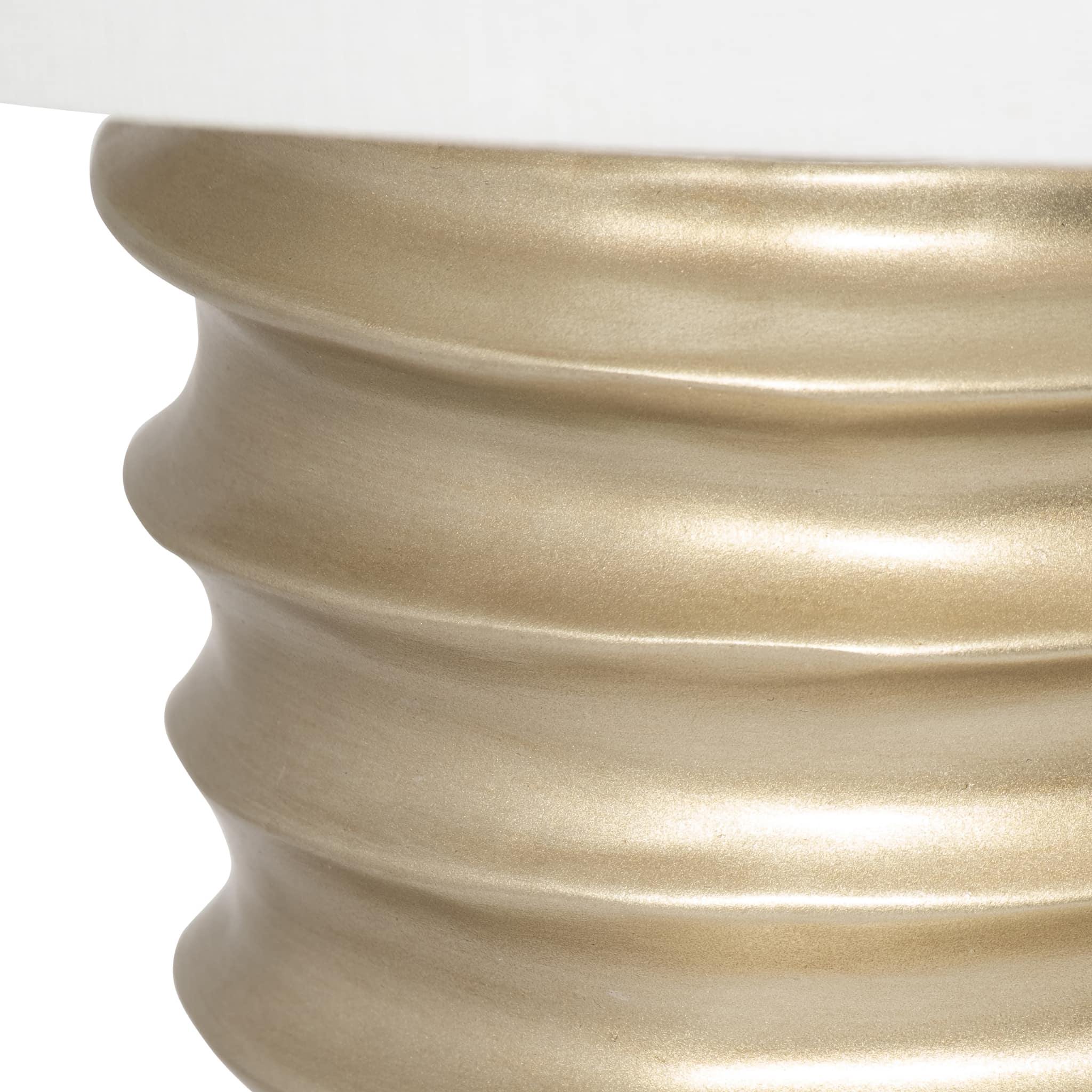 Resin 29" Stacking Rings Table Lamp, Champagne - Image 4