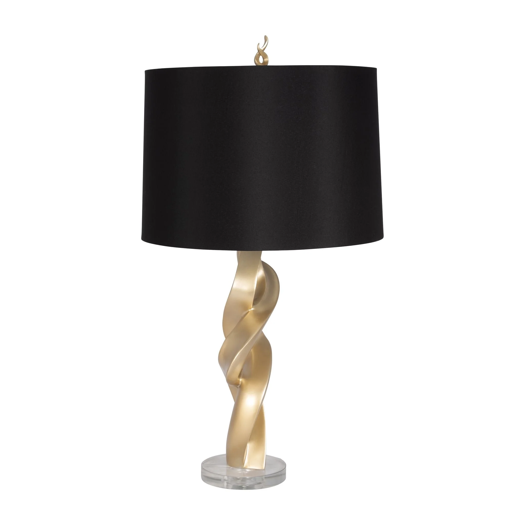 Resin 30" Swirl Table Lamp, Gold - Image 2
