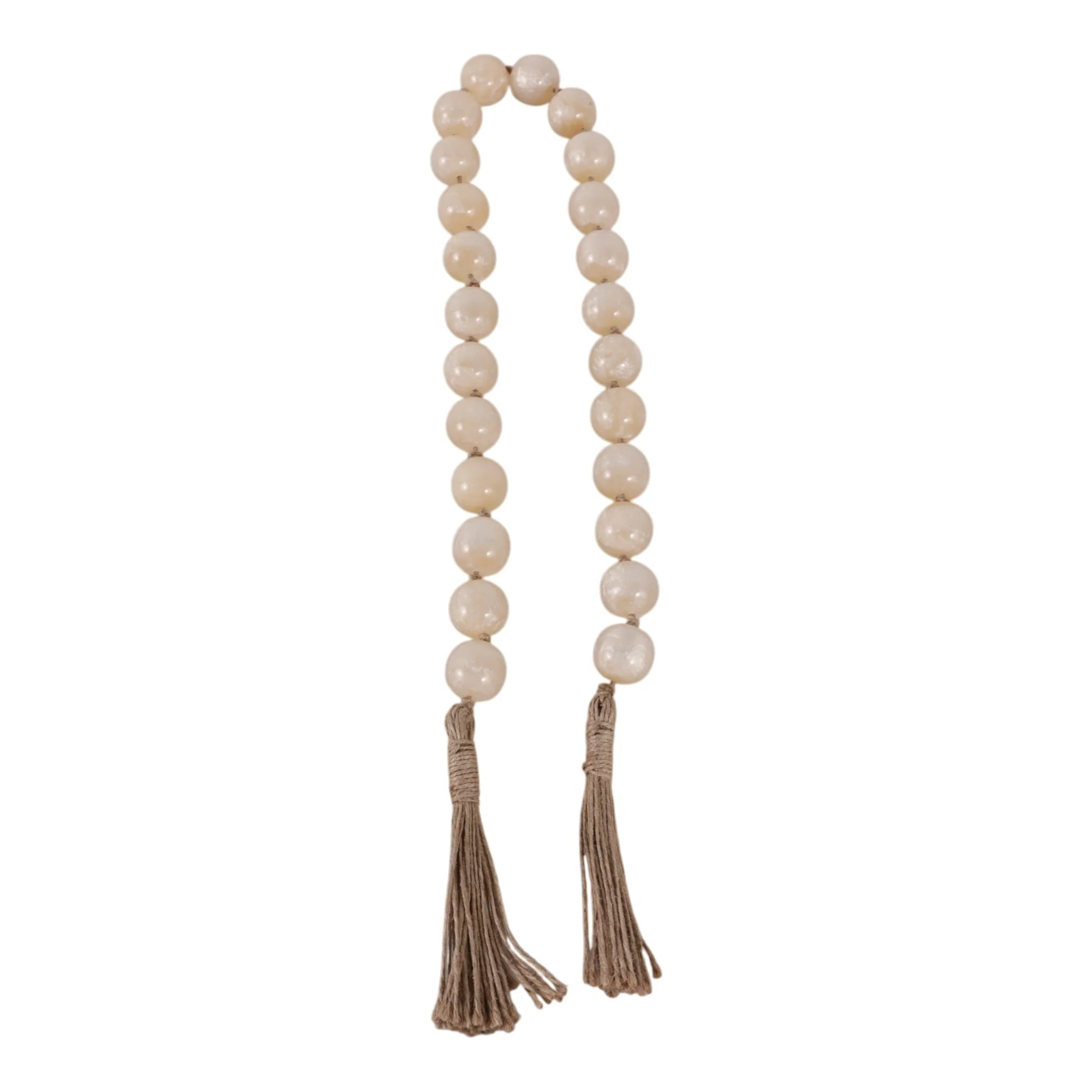 Resin, 36x1 Bead Garland, Ivory - Image 3