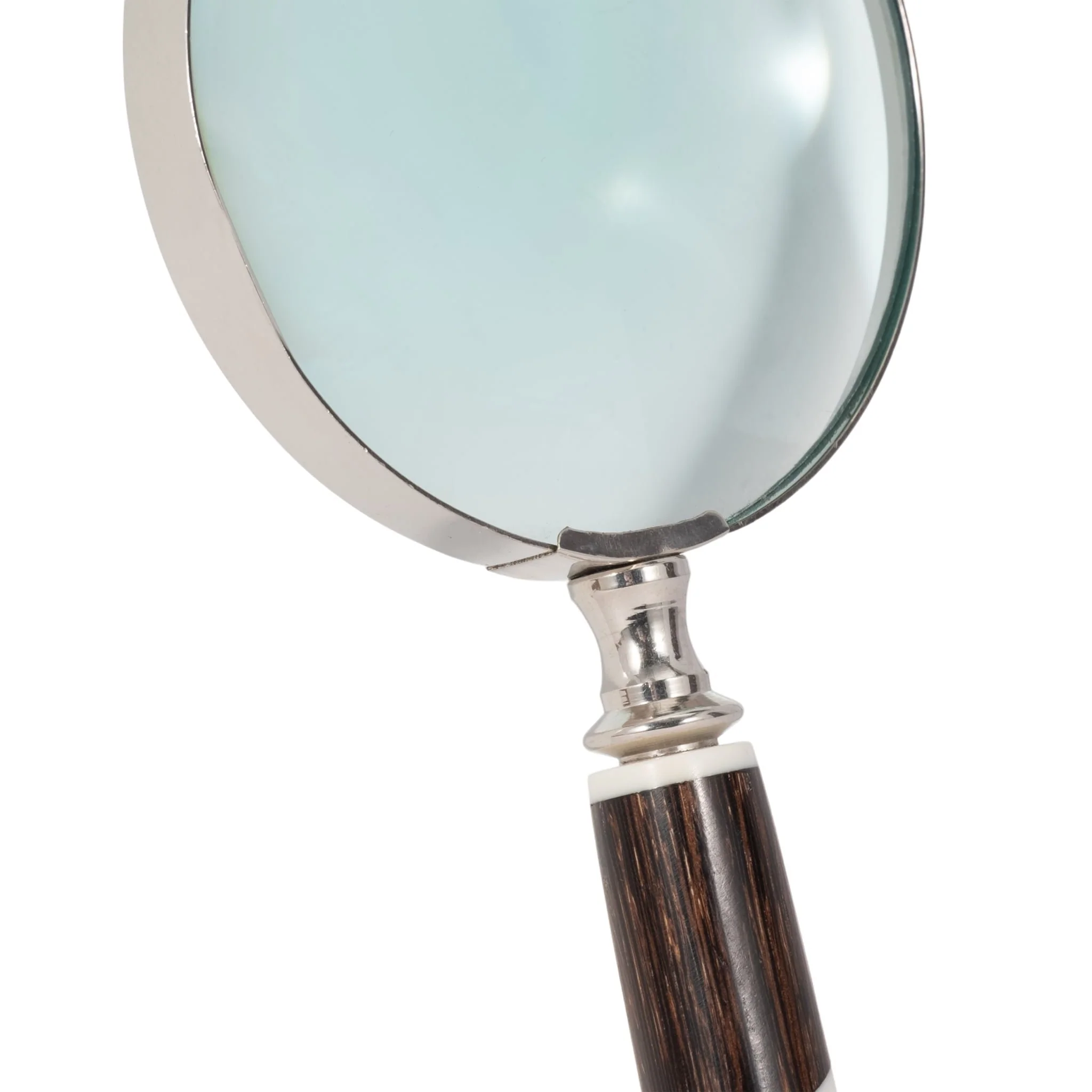 Resin, 4" 2-tone Magnifying Glass, Black/white - Image 4