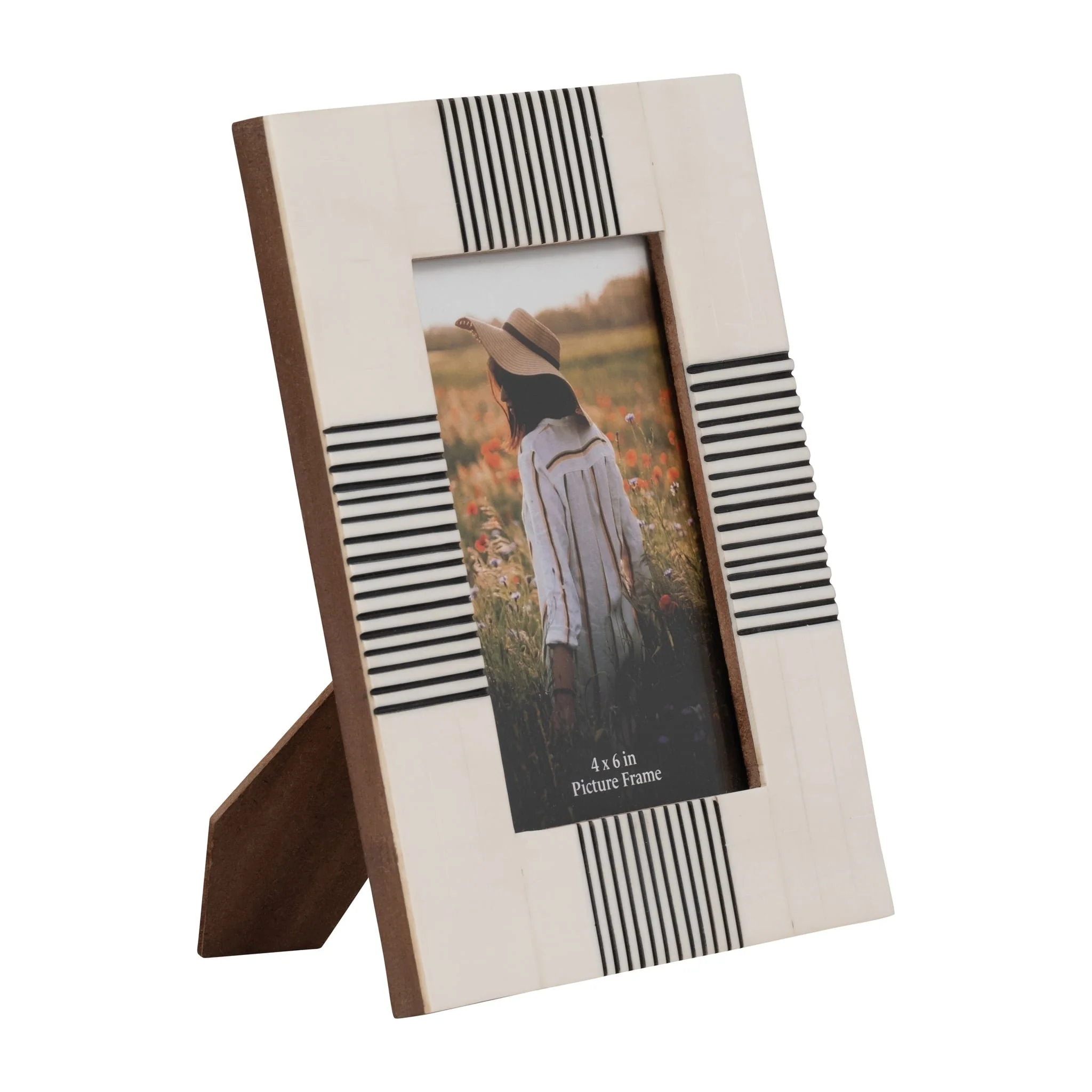 Resin, 4x6 Abstract Photo Frame, Black/white - Image 2