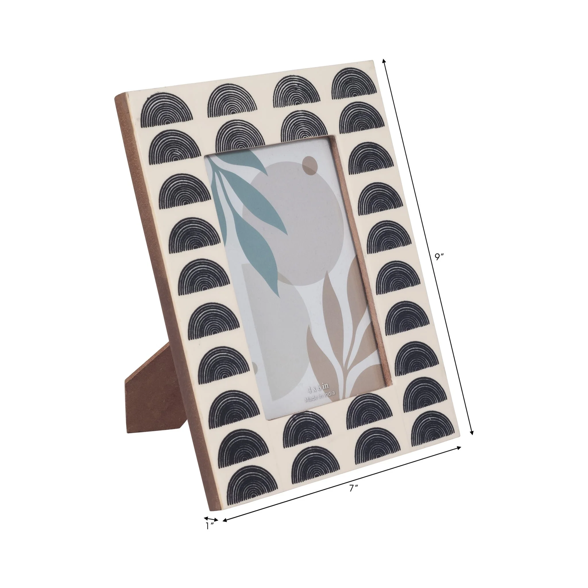 Resin, 4x6 Black Arches Photo Frame, Ivory/black - Image 7