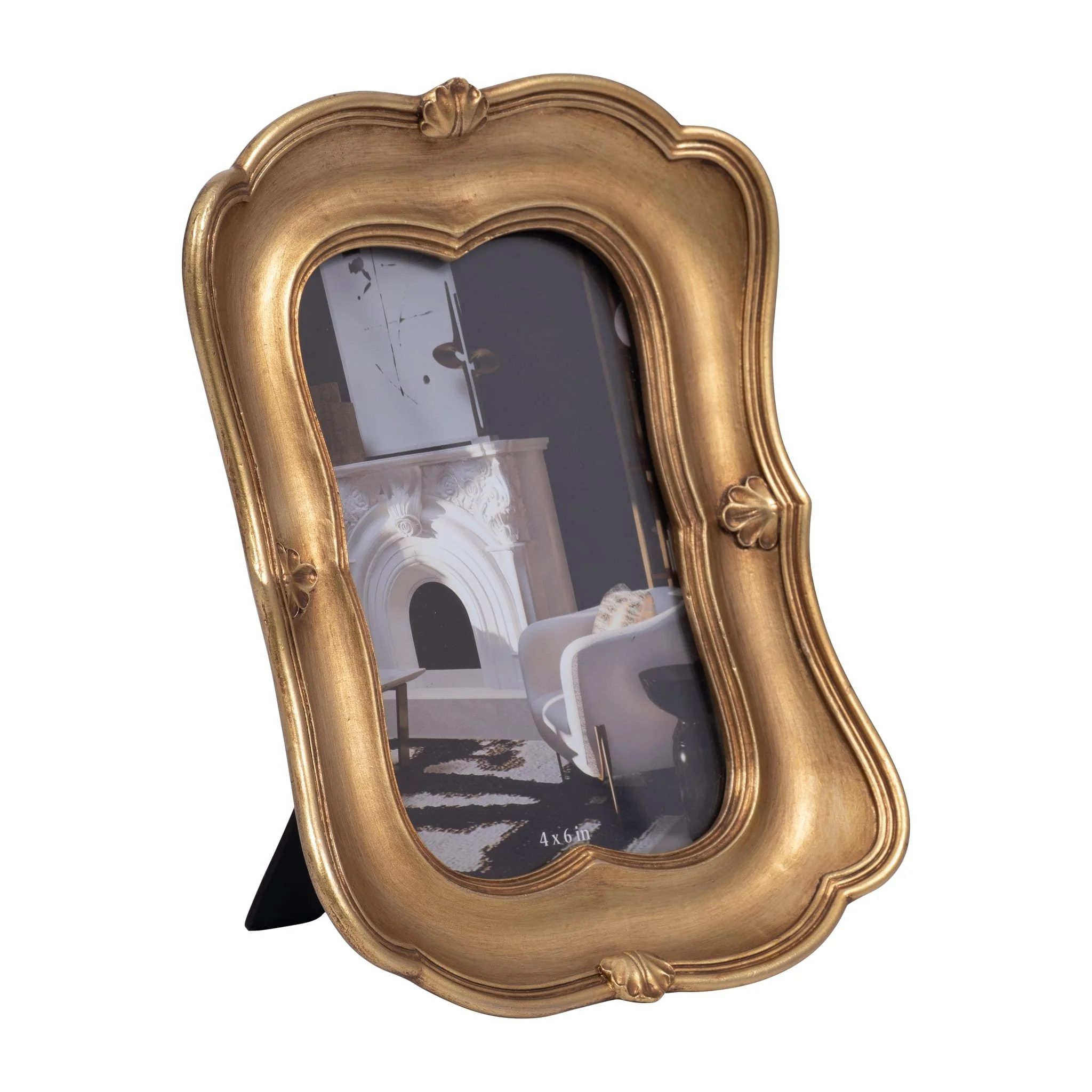 Resin, 4x6 Vintage Photo Frame, Gold - Image 2