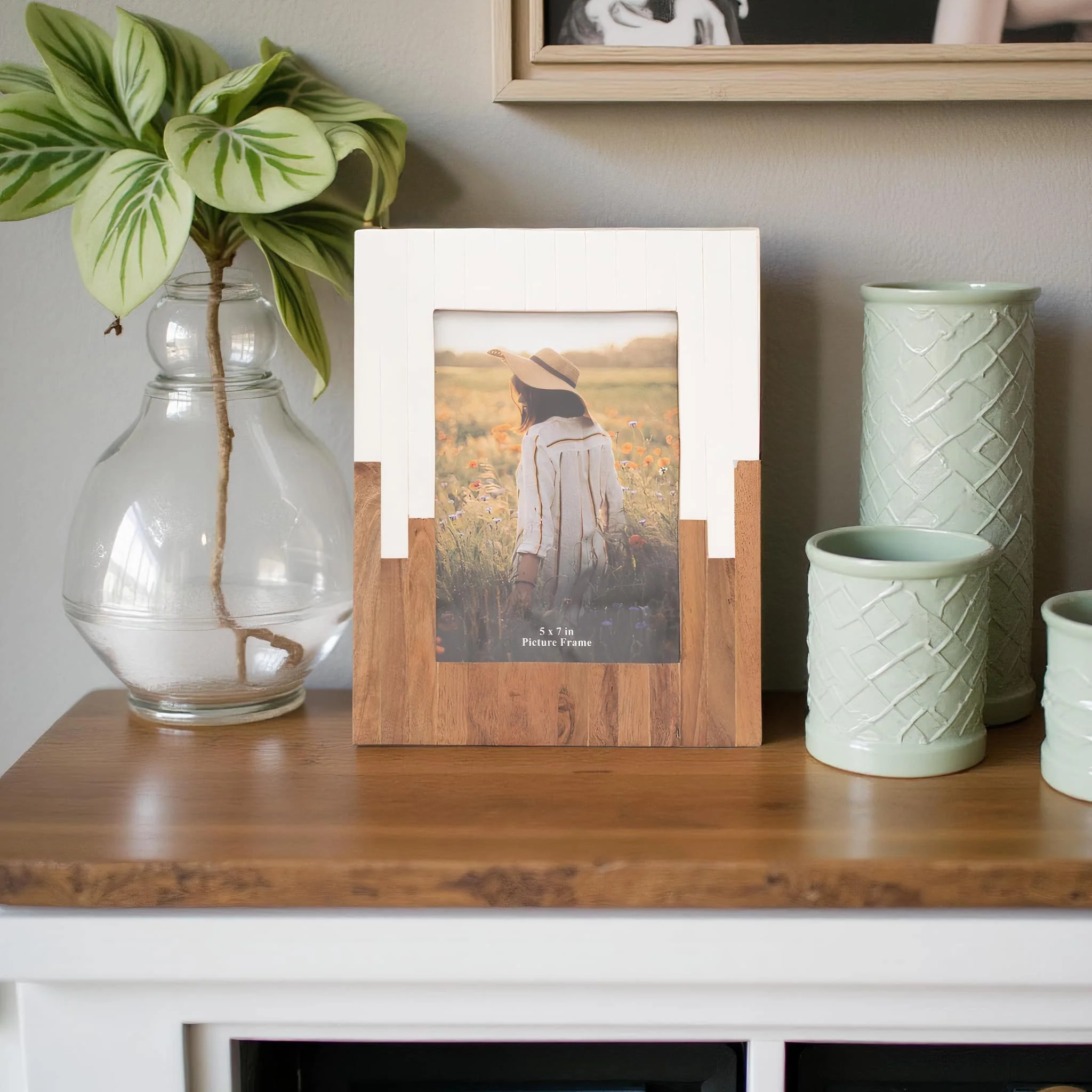 Resin, 5x7" 2-toned Frame, Natural/white - Image 12
