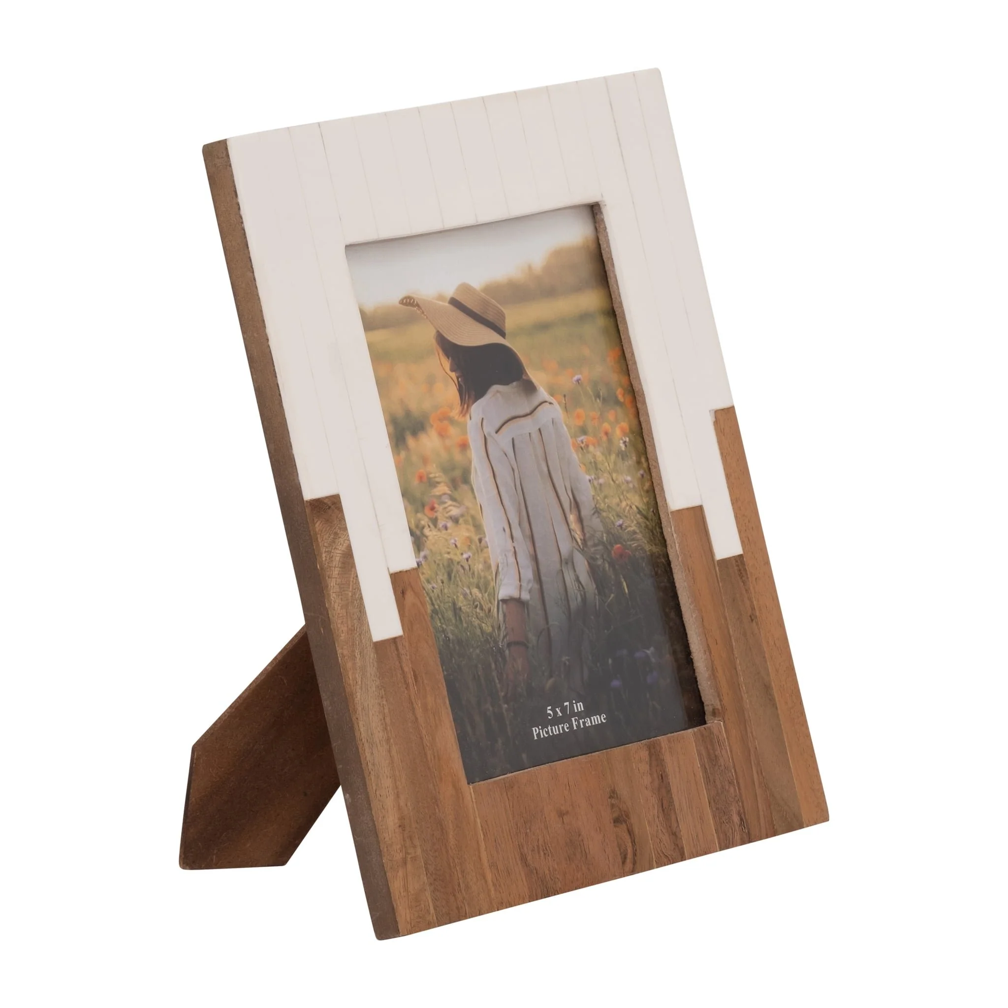 Resin, 5x7" 2-toned Frame, Natural/white - Image 2