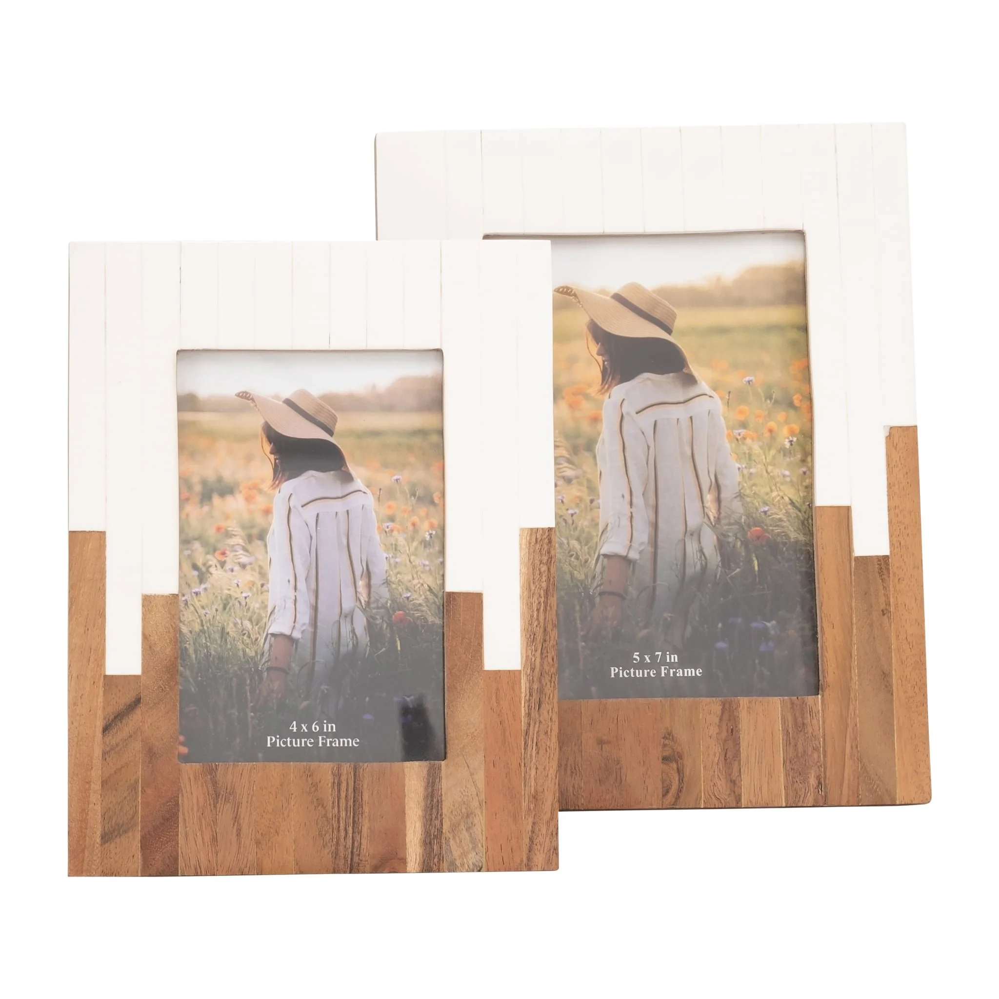 Resin, 5x7" 2-toned Frame, Natural/white - Image 6