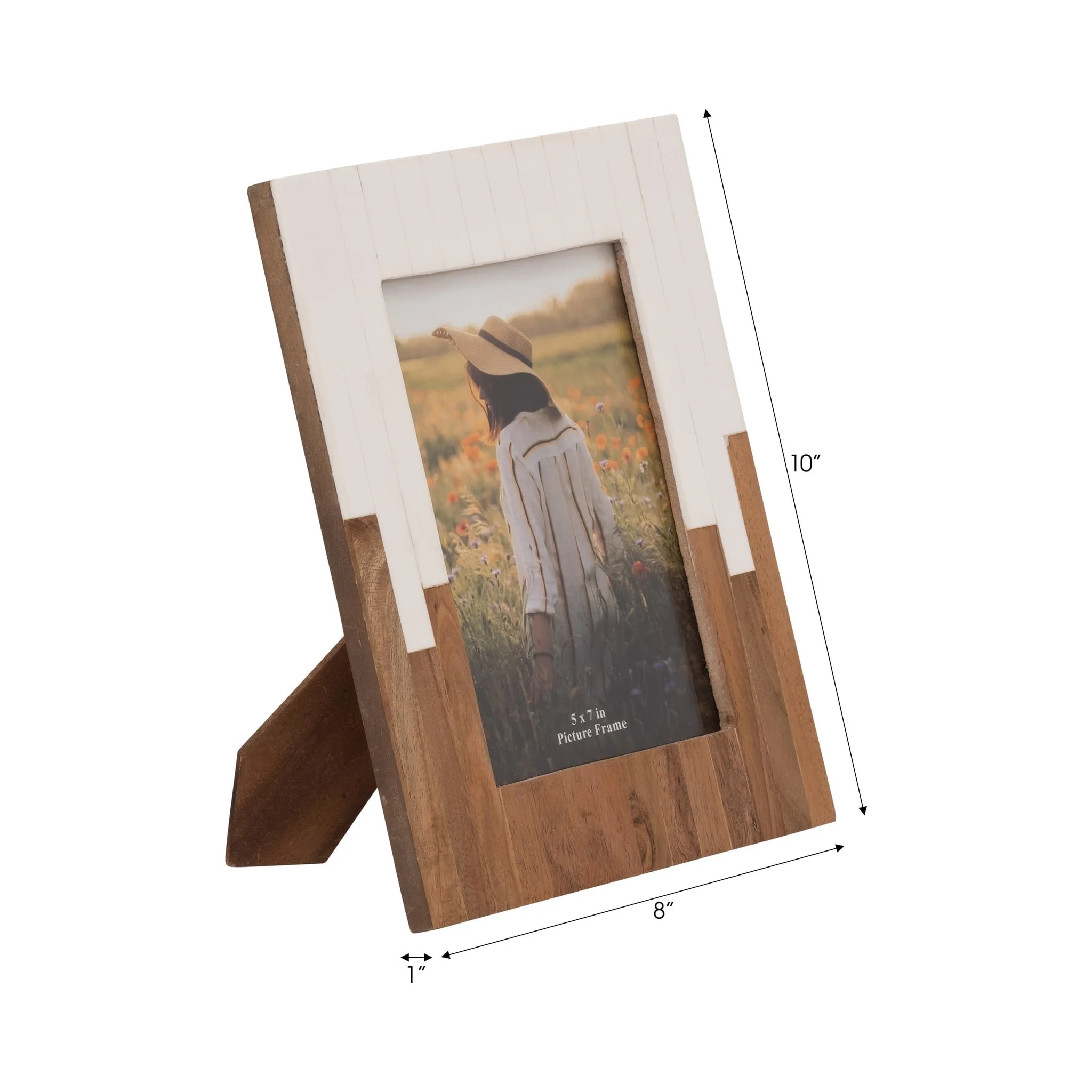 Resin, 5x7" 2-toned Frame, Natural/white - Image 8
