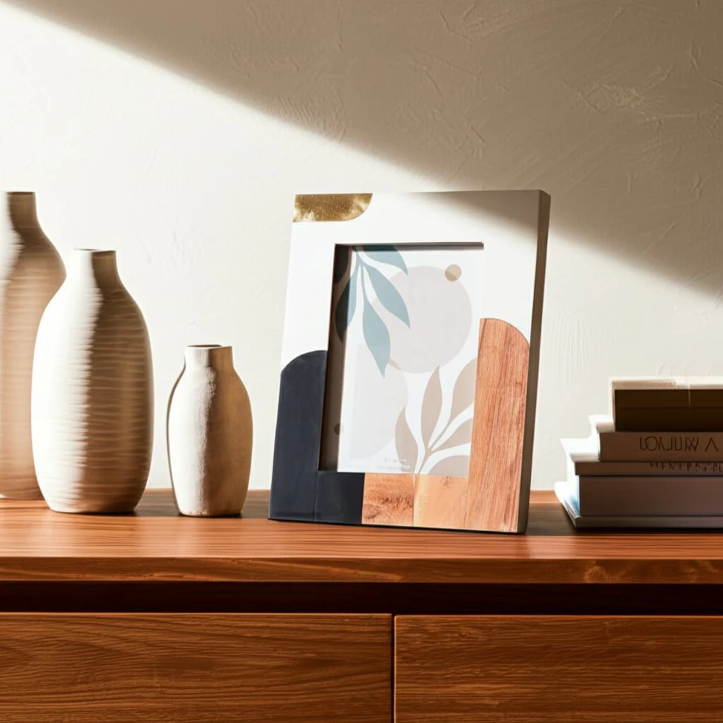 Resin, 5x7 Mid-century Photo Frame, Multi - Image 10