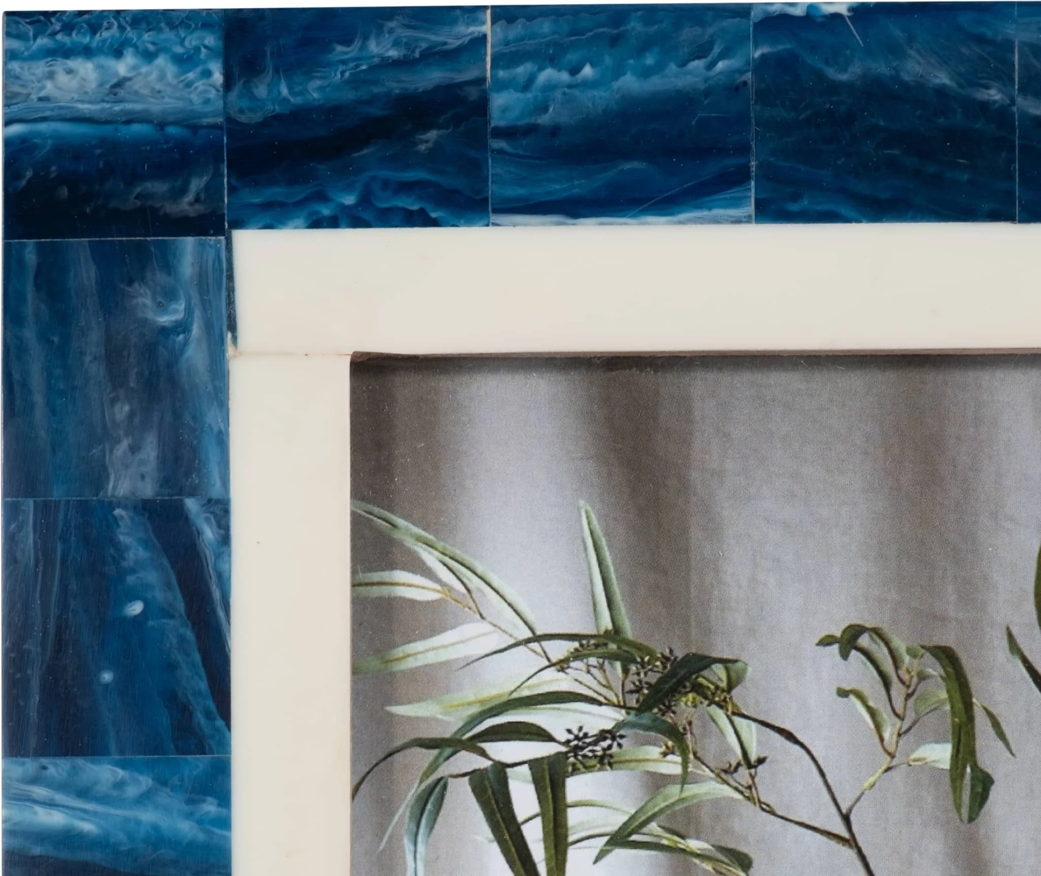 Resin, 5x7 Navy & White Border Photo Frame, Navy/w - Image 4