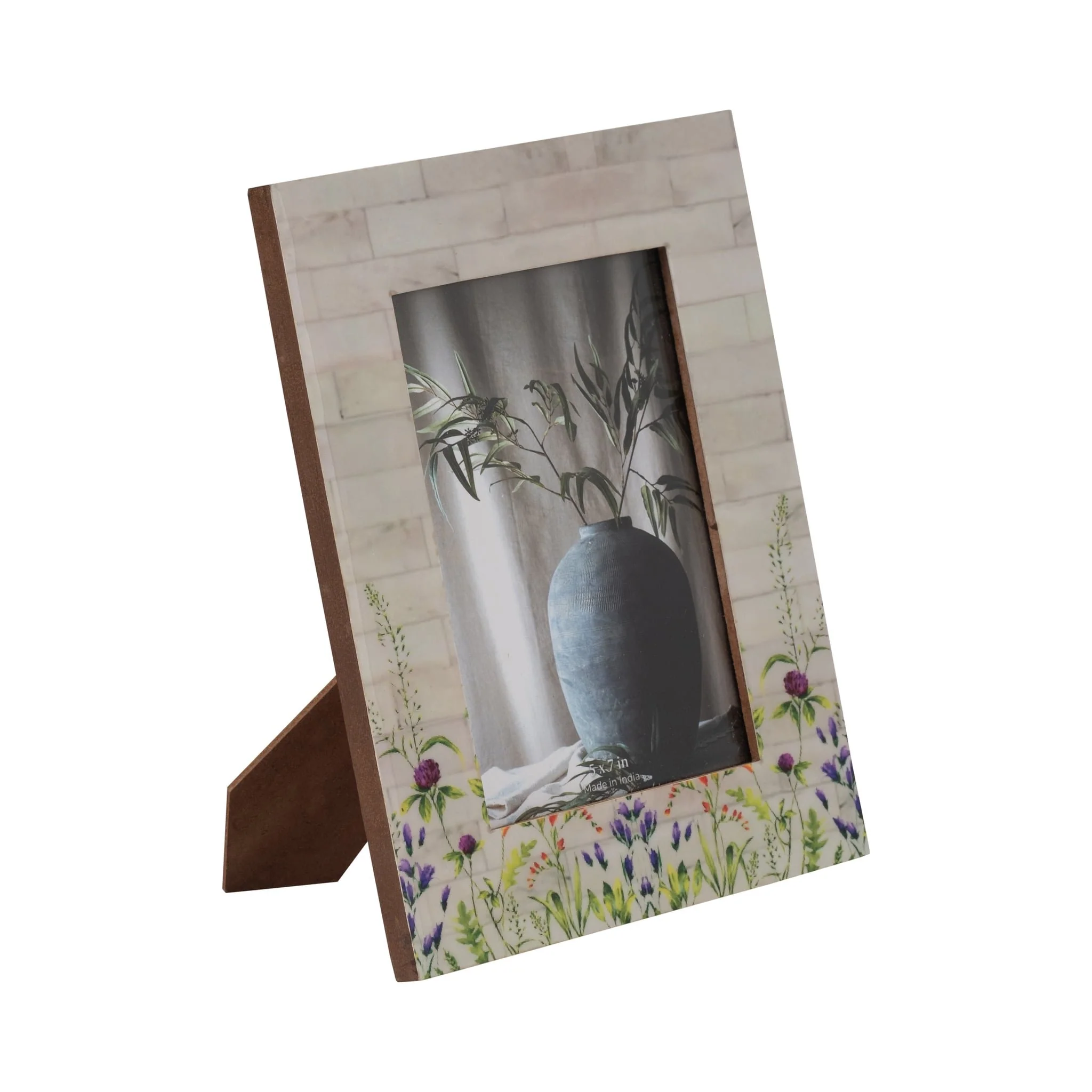 Resin, 5x7 Purple Flower Field Photo Frame, Multi - Image 2
