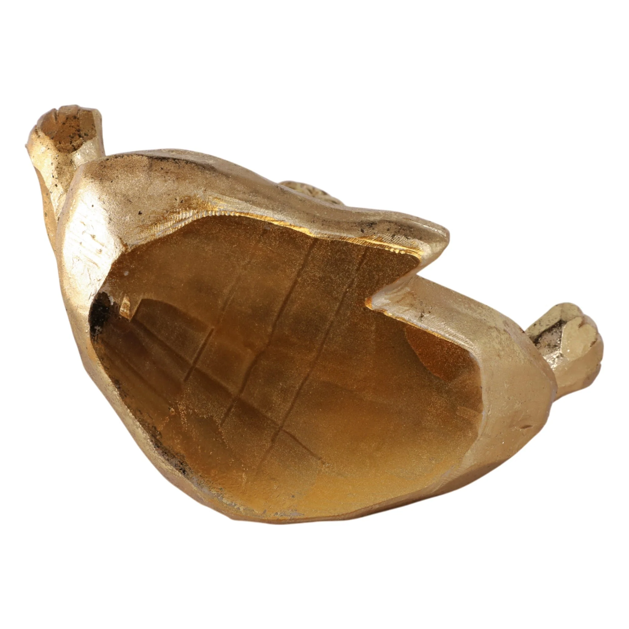 Resin 7" Yoga Lion, Gold - Image 7