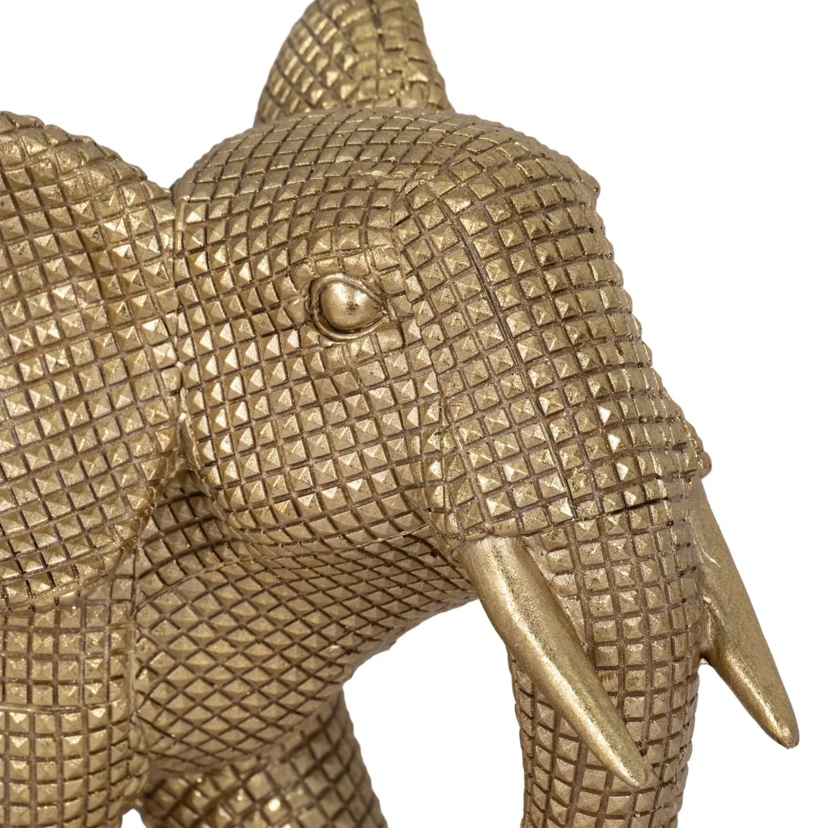 Resin, 8" Elephant Deco, Gold - Image 5