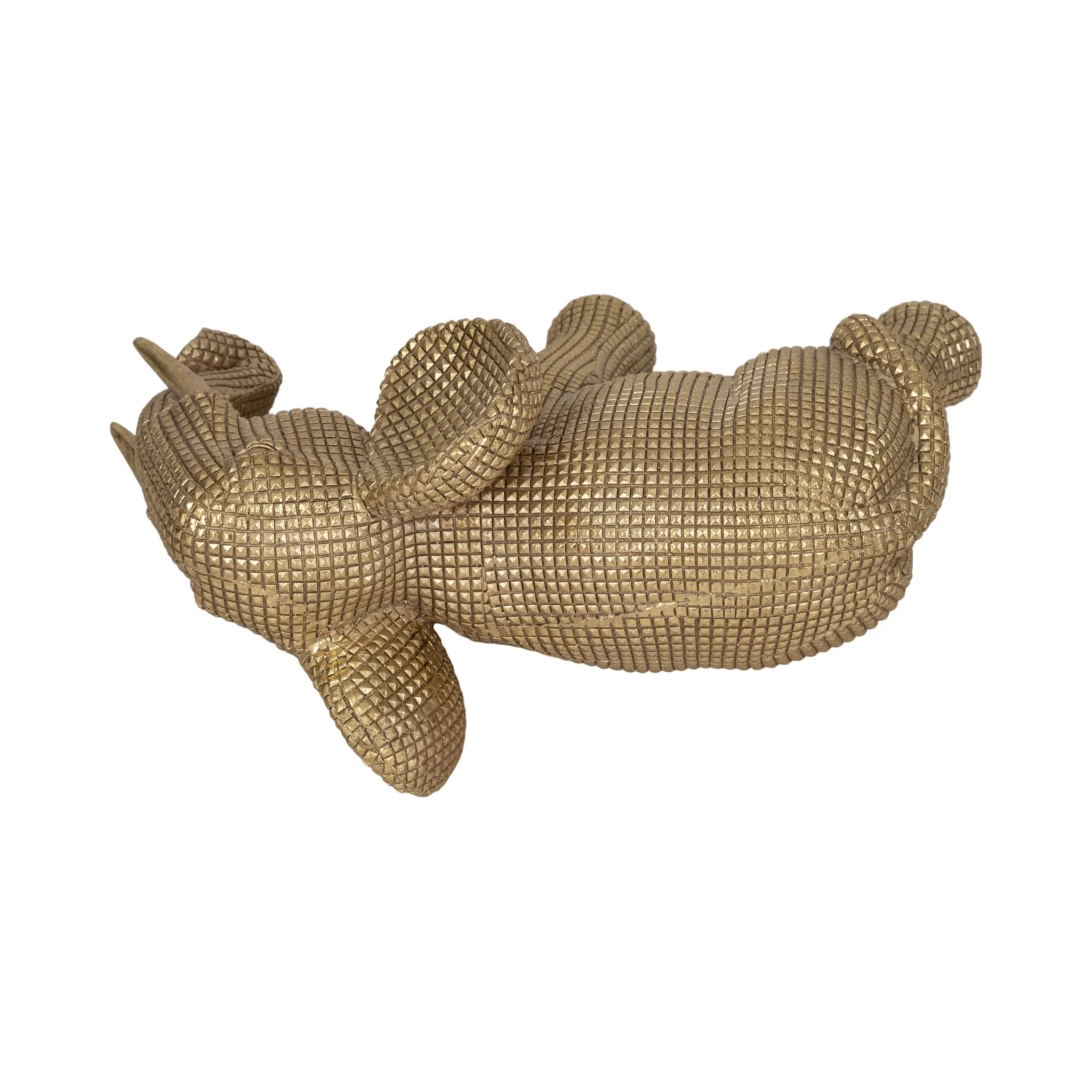 Resin, 8" Elephant Deco, Gold - Image 6