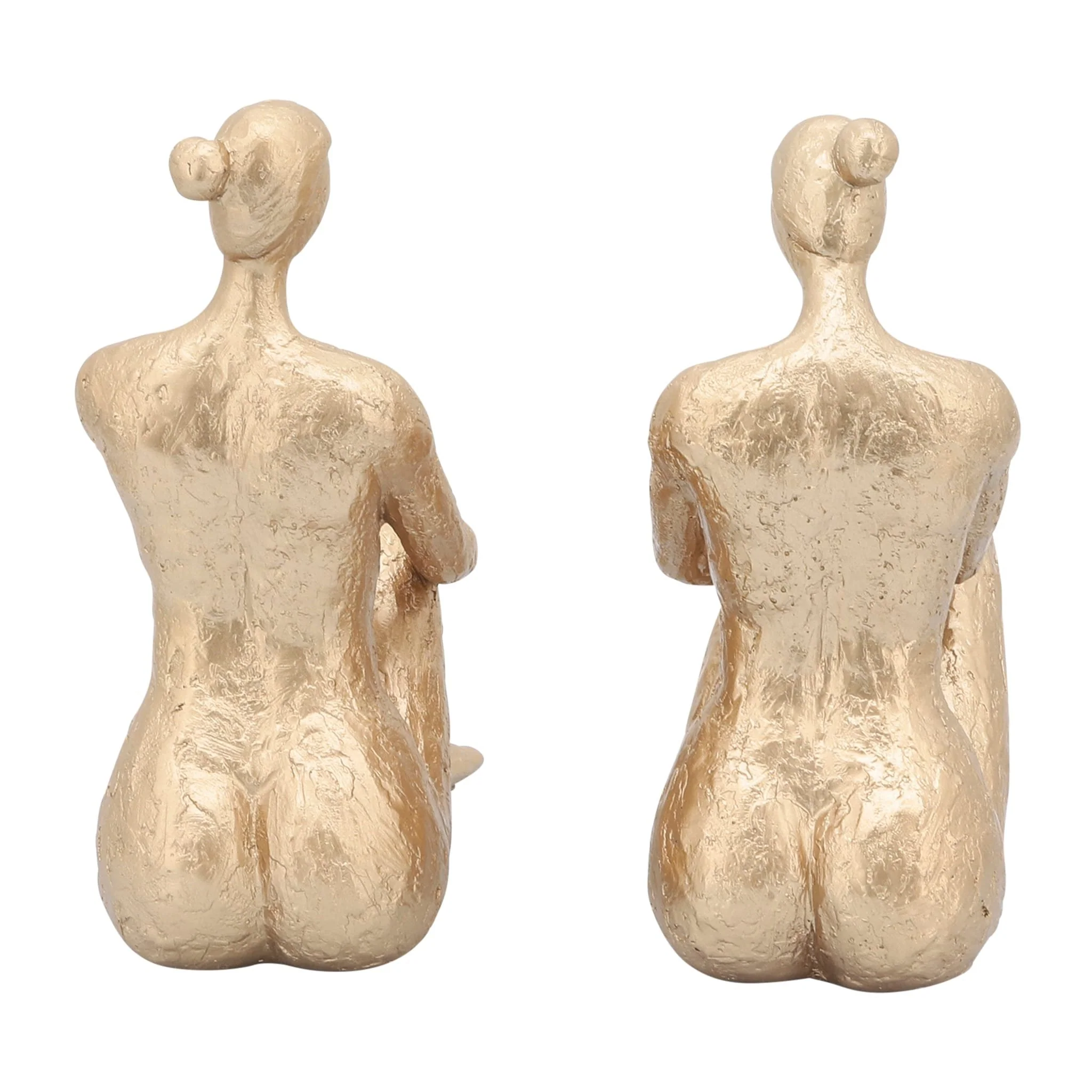 Resin, S/2 Gold Lady Bookends - Image 4