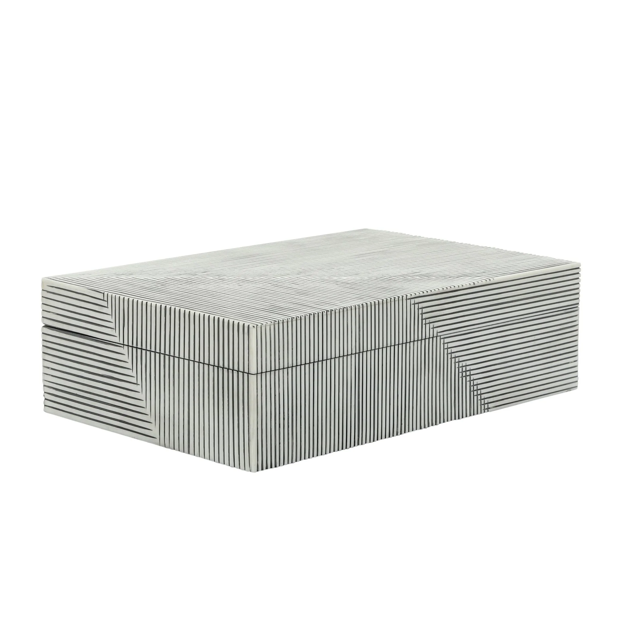 Resin S/2 Ridged Boxes, White - Image 3