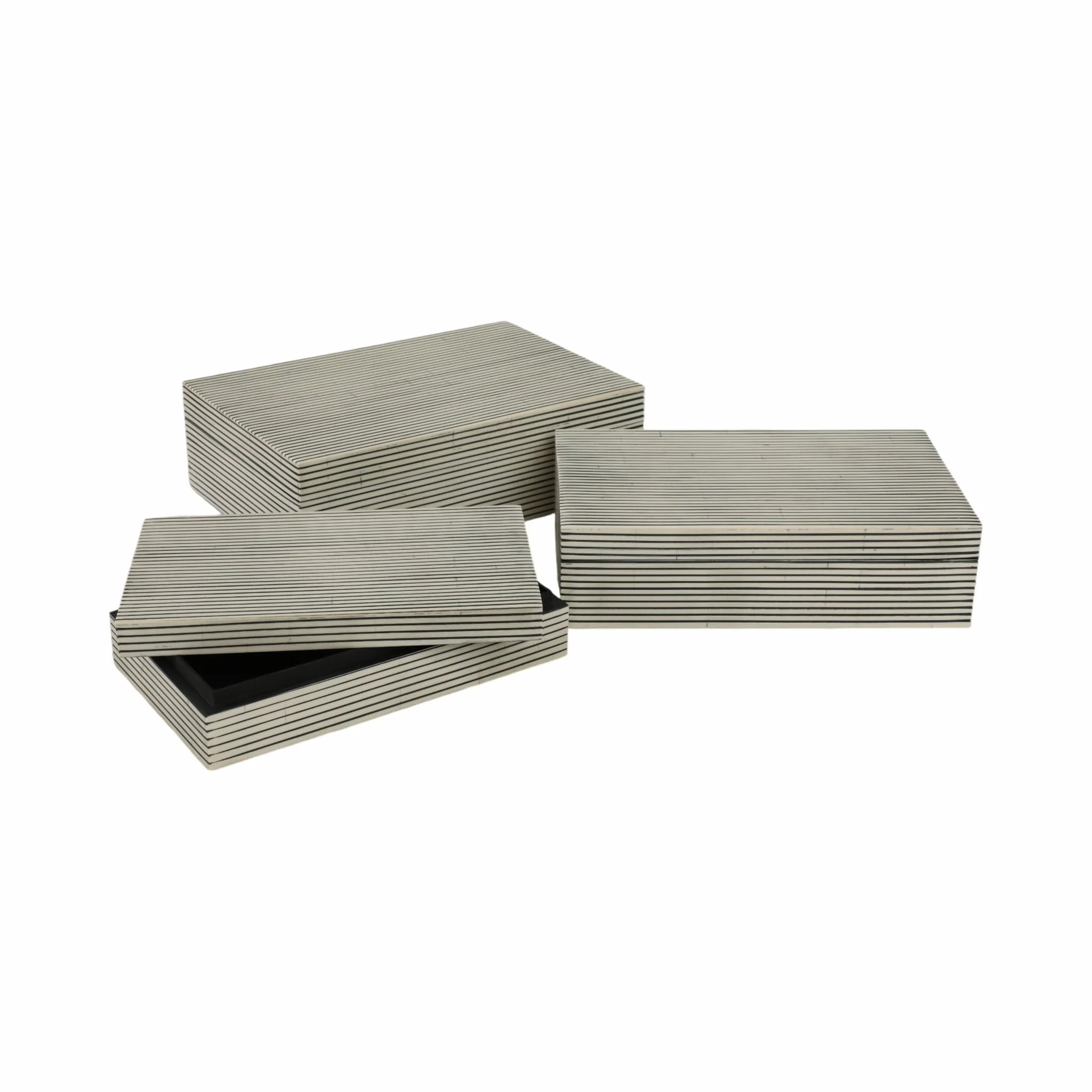Resin S/3 10/11/12" Ridged Boxes, White - Image 2