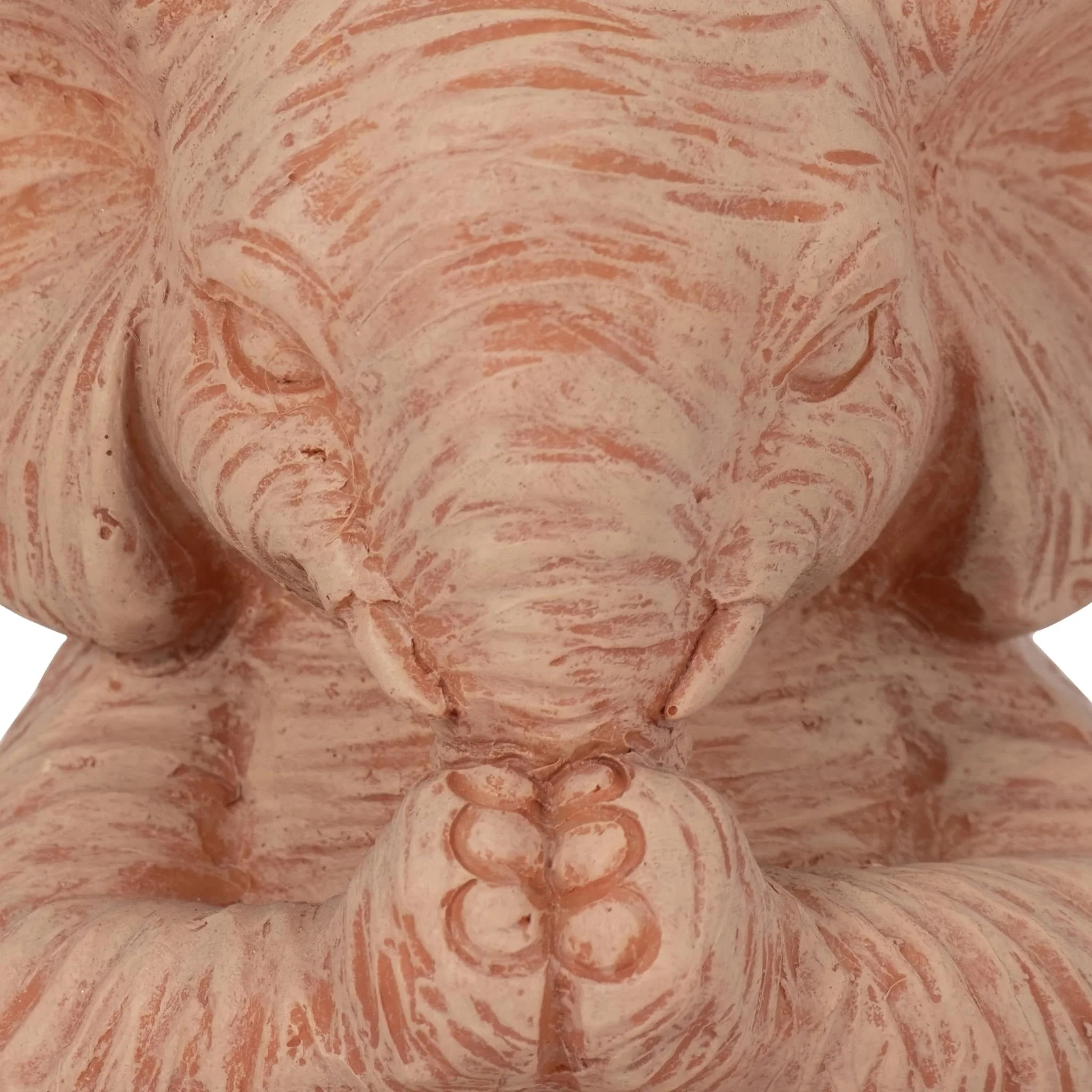 Resin, S/3 6" Stone Look Yoga Elephant, Natural - Image 6