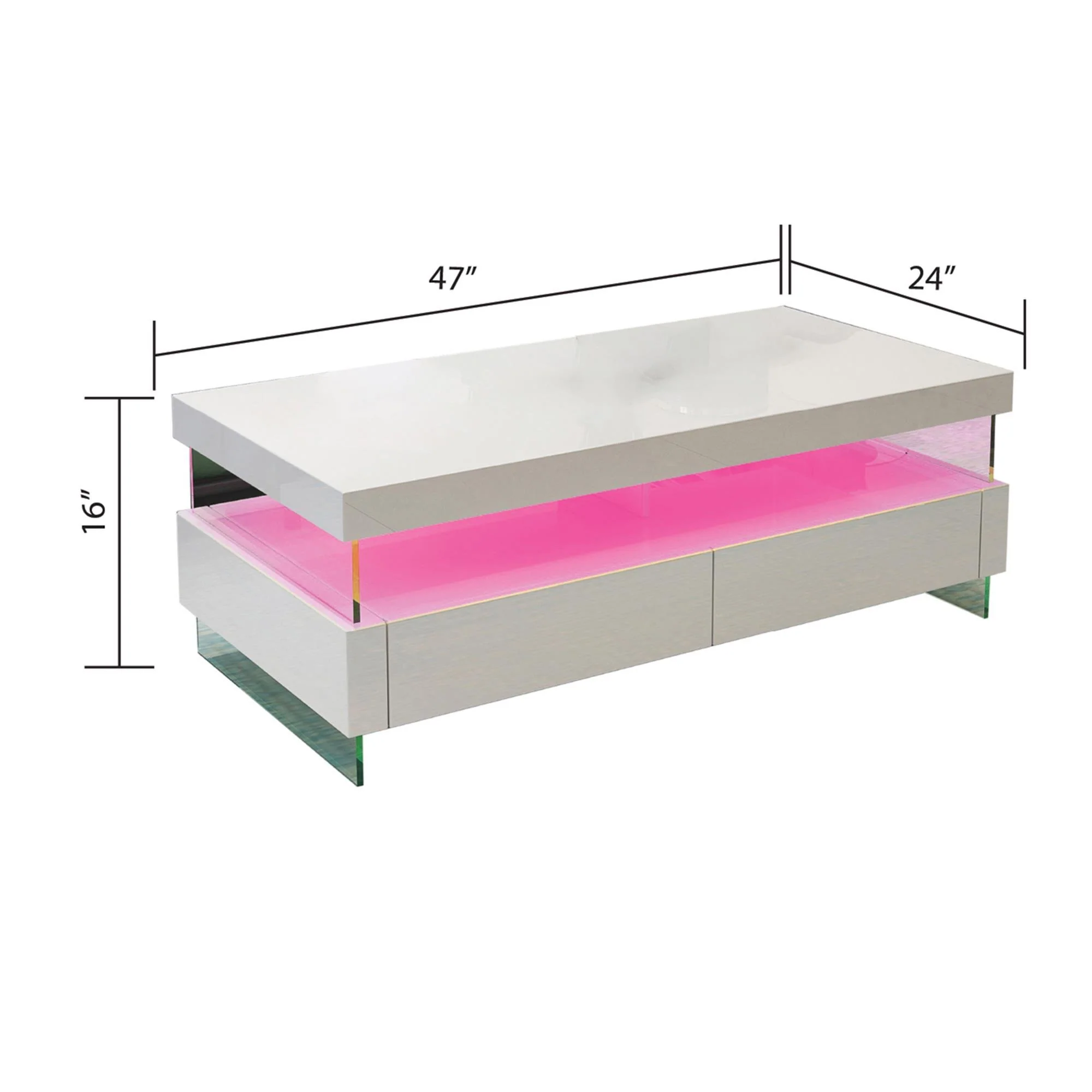 Ria Coffee Table White - Image 3