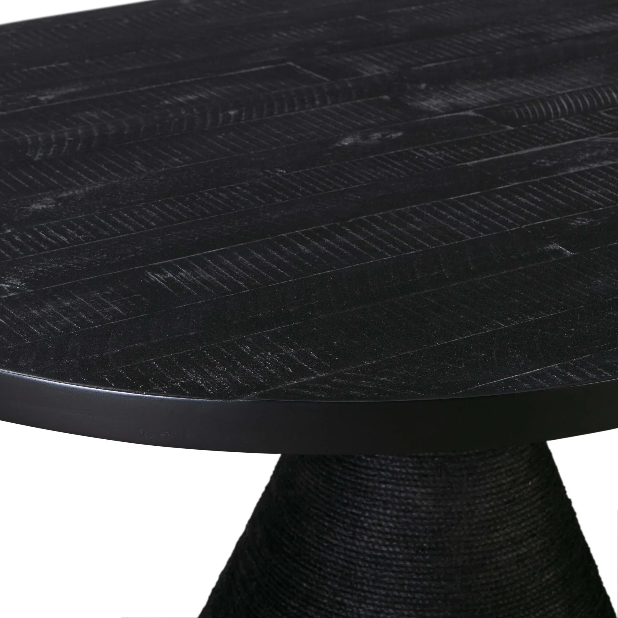 Rishi Black Rope Oval Table - Image 8