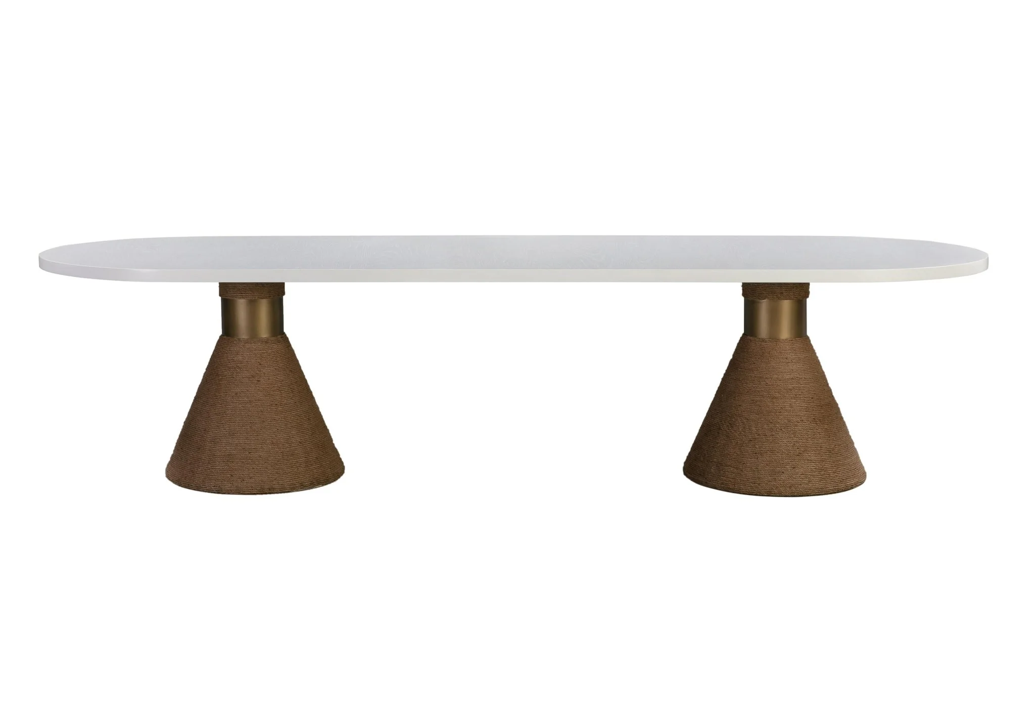 Rishi Natural Rope Oval Table - Image 3