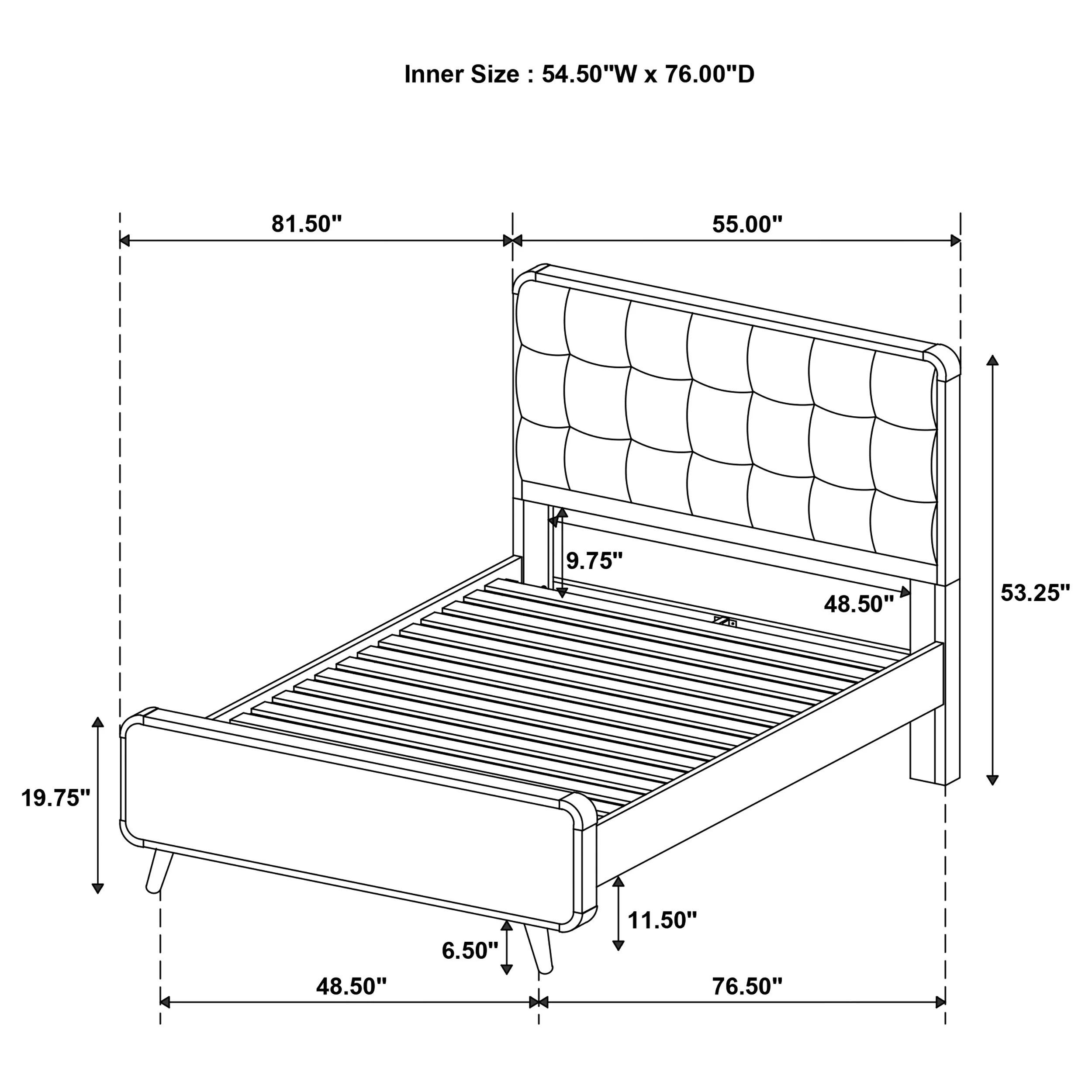 Robyn Panel Platform Bed - Image 43