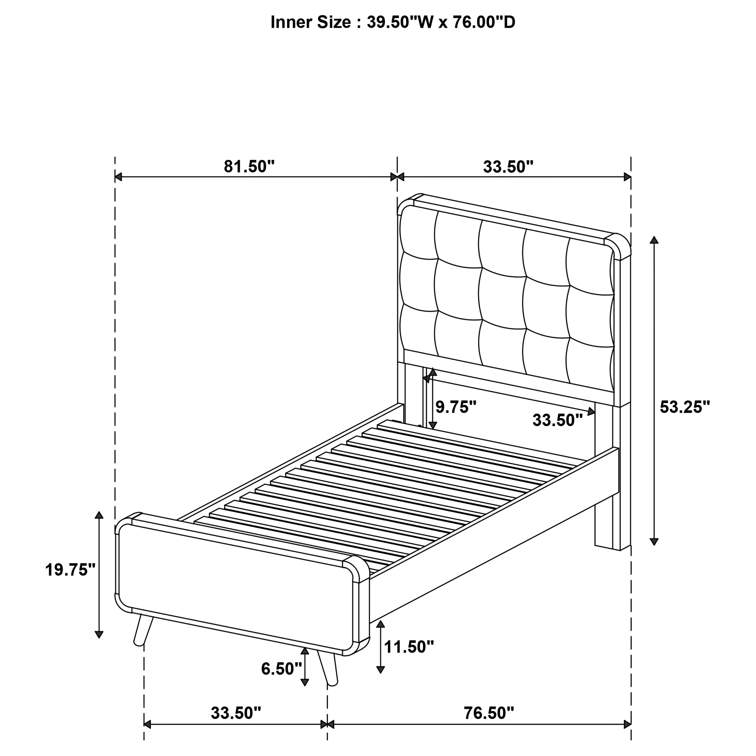 Robyn Panel Platform Bed - Image 54