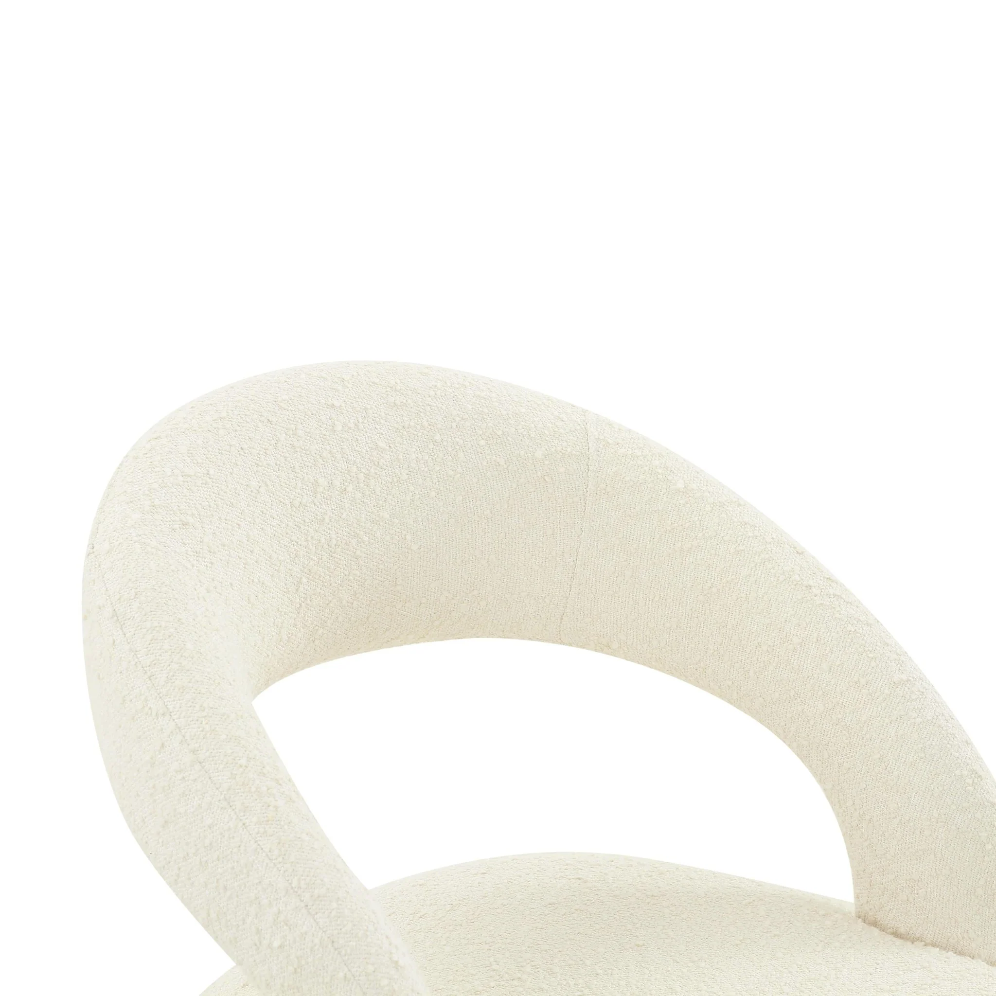 Rocco Cream Performance Boucle Dining Chair - Image 5