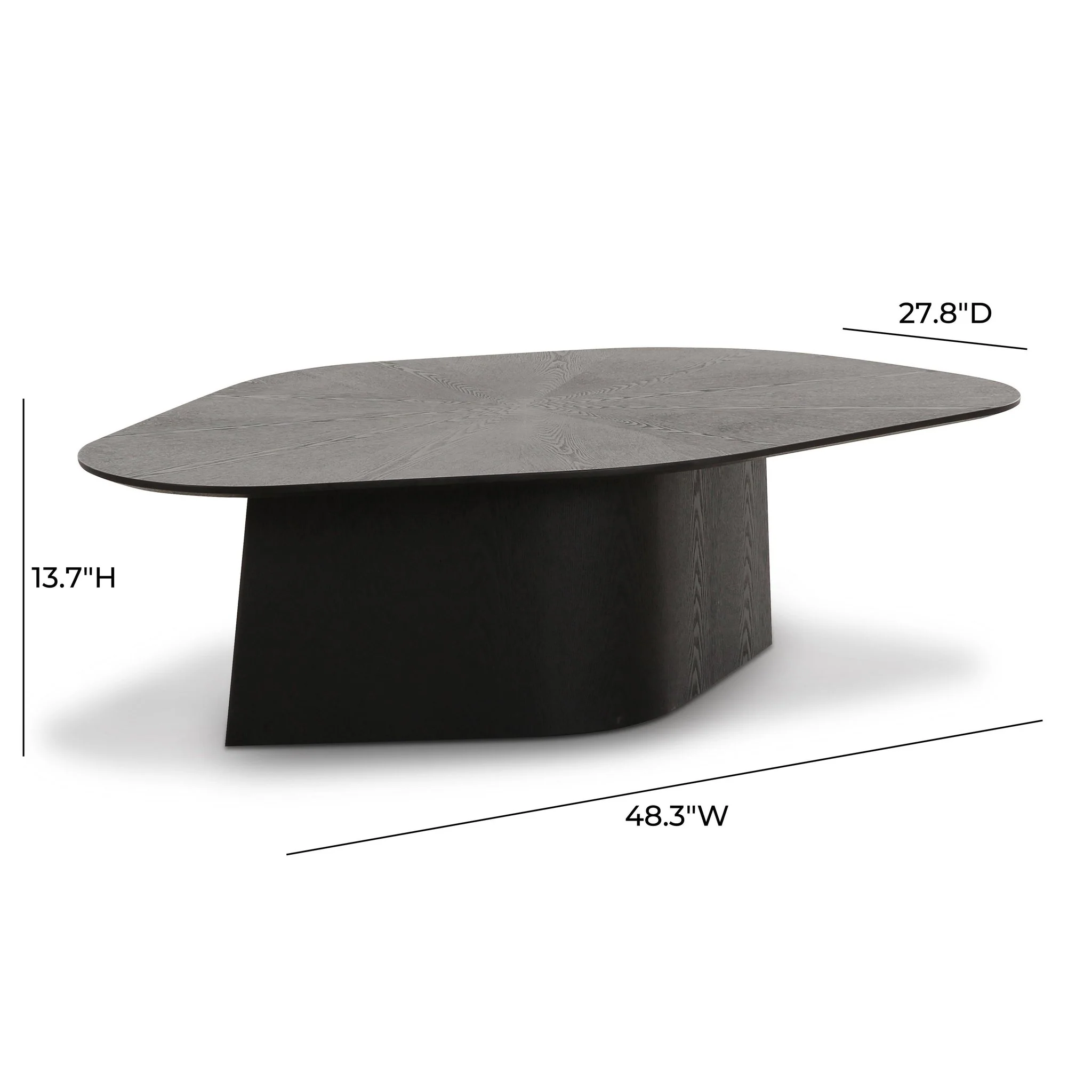 Roche Black Ash Geometric Coffee Table - Image 7