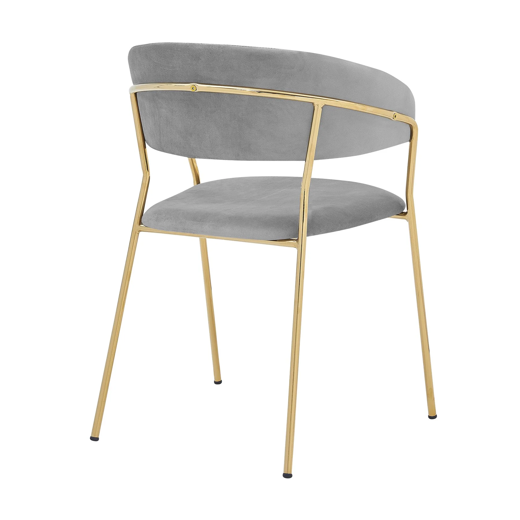 Rococo 26" Blue Faux Leather and Metal Counter Height Bar Stool - Image 6