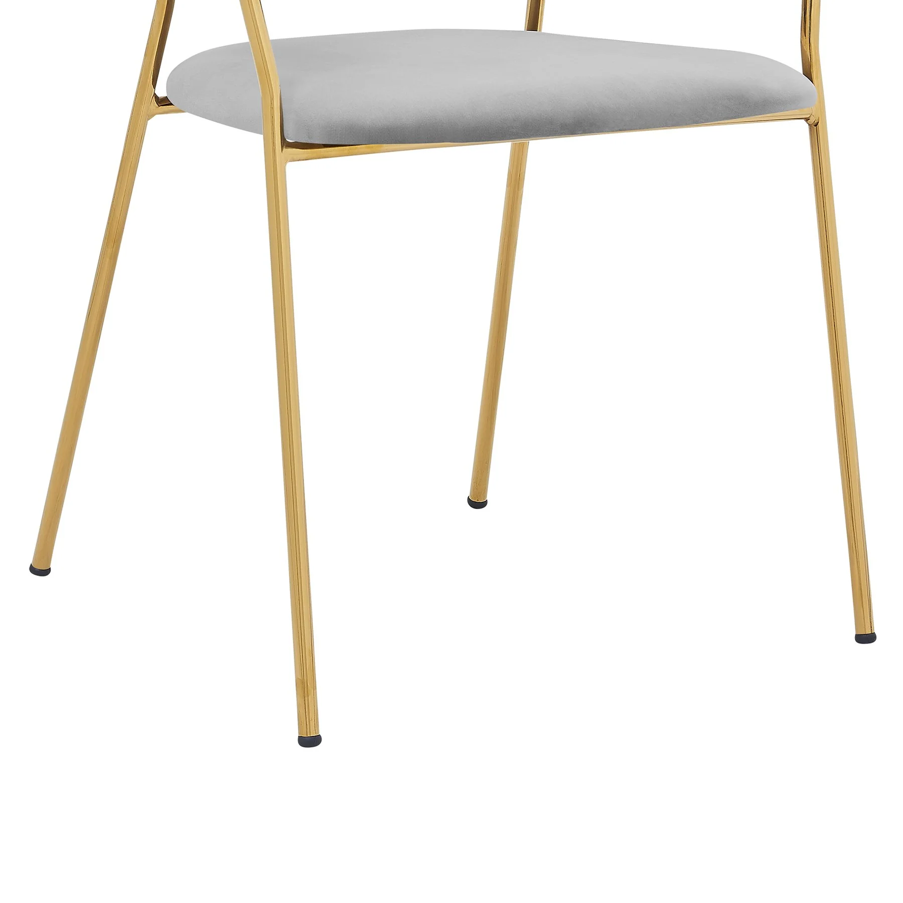 Rococo 26" Blue Faux Leather and Metal Counter Height Bar Stool - Image 9