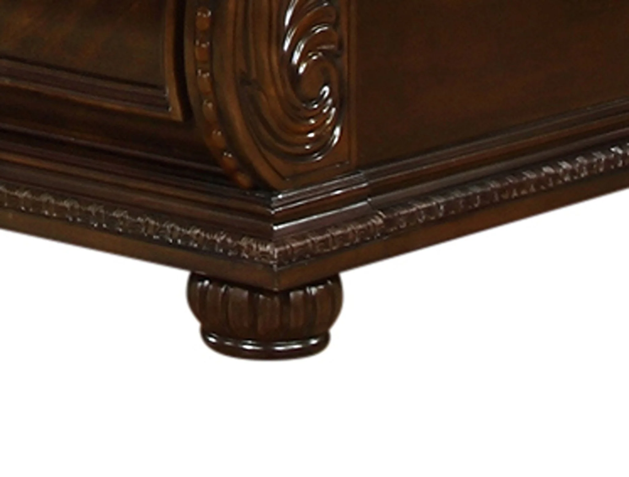 Roma King Bed Dark Walnut - Image 3