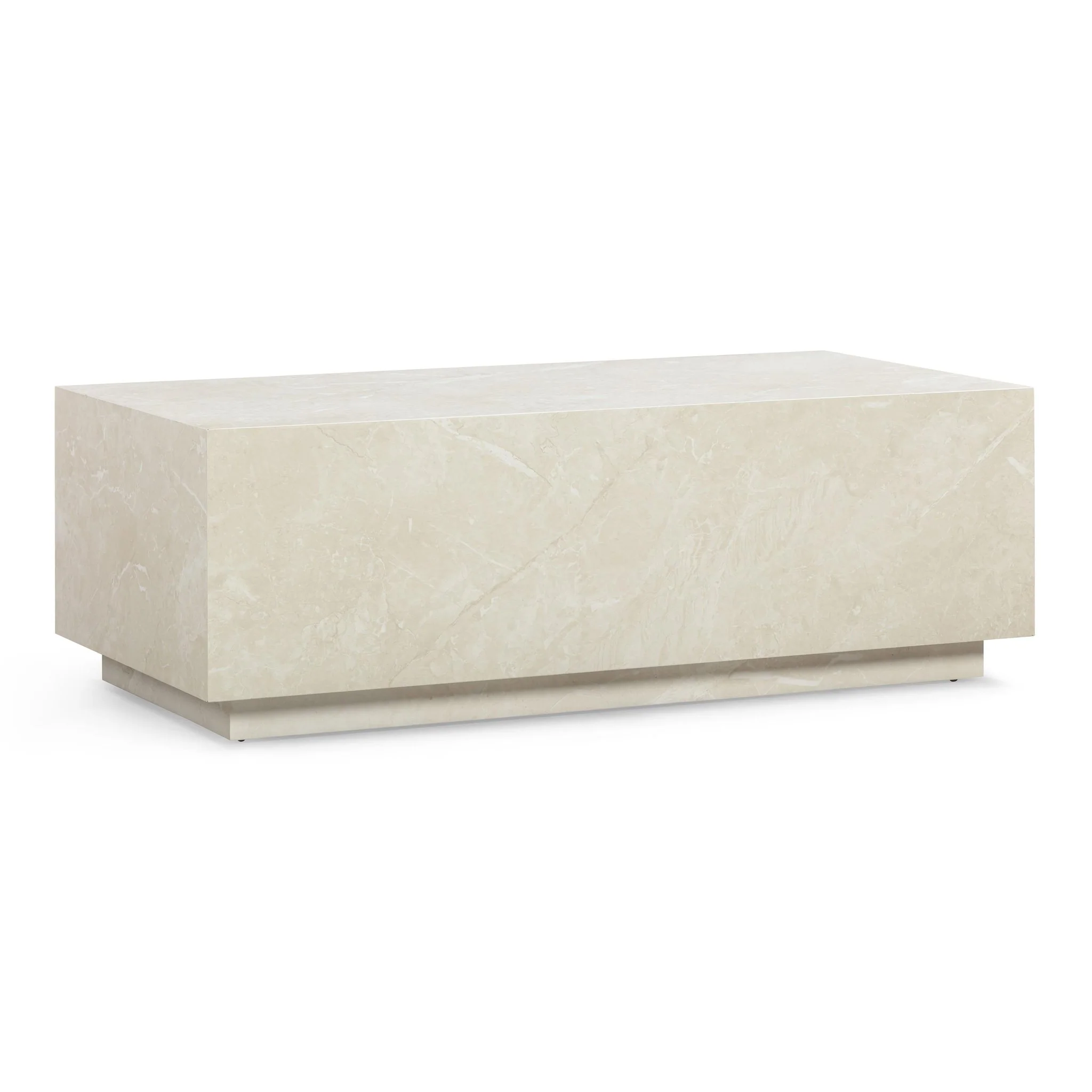 Romy Cream Travertine Coffee Table - Image 2