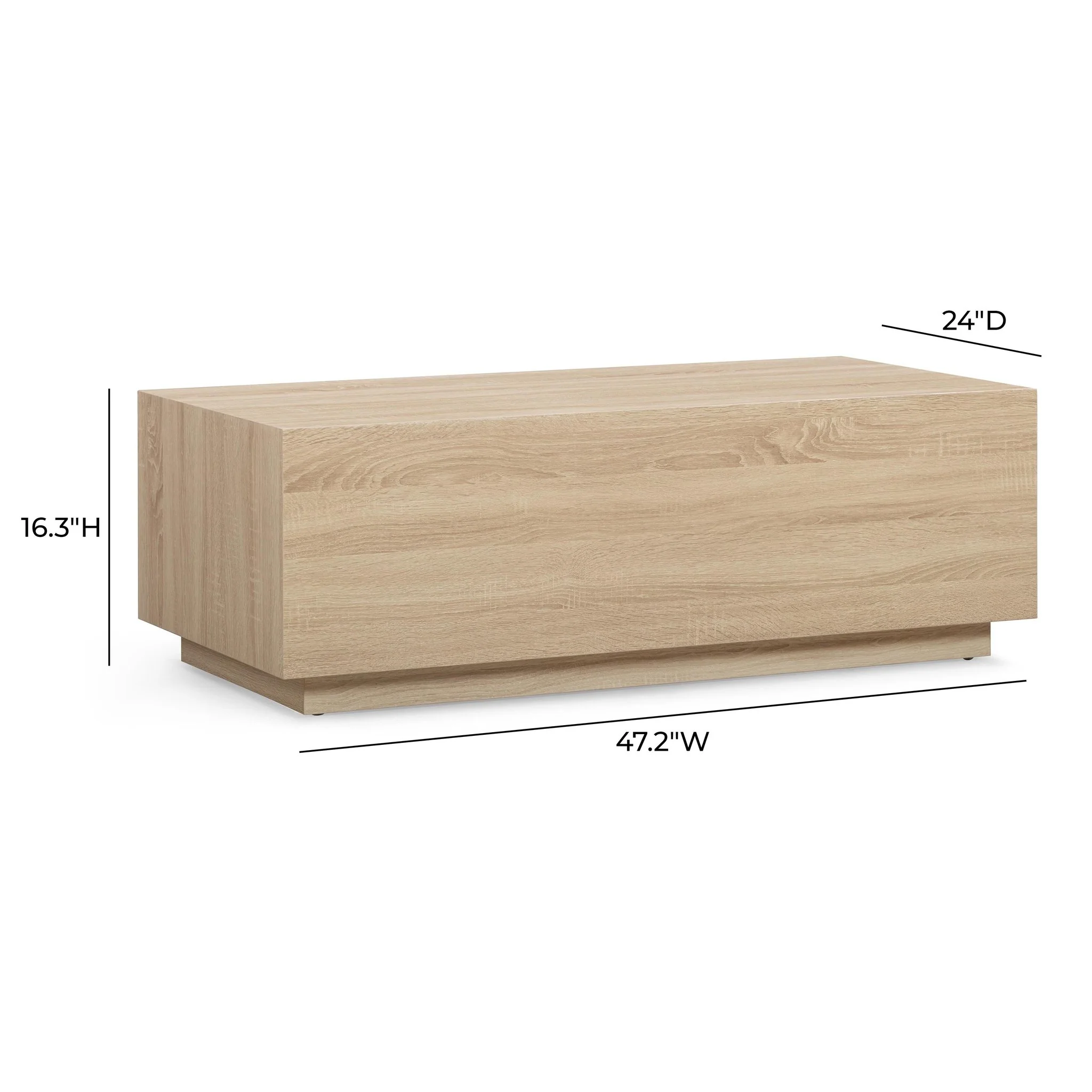 Romy in Faux Wood Coffee Table - Image 5