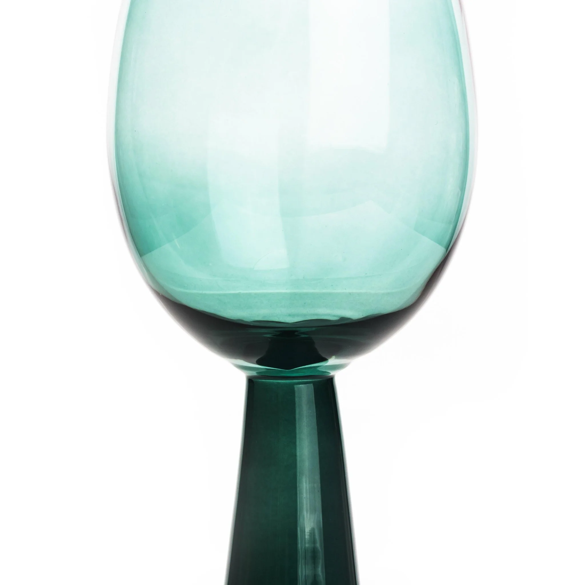 Rose Green Wine Glasses - Set of 4 - Image 3