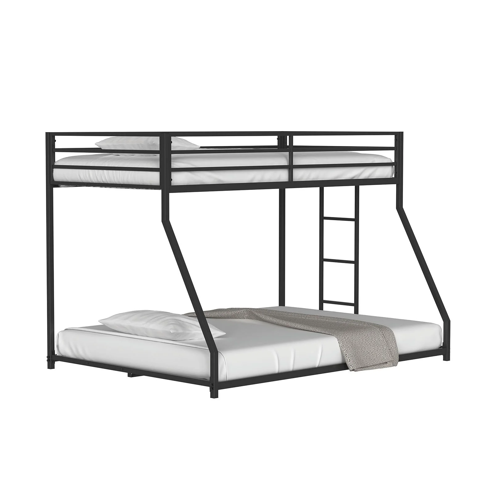 Rothwell Twin/Full Metal Bunk Bed, Matte Black - Image 3